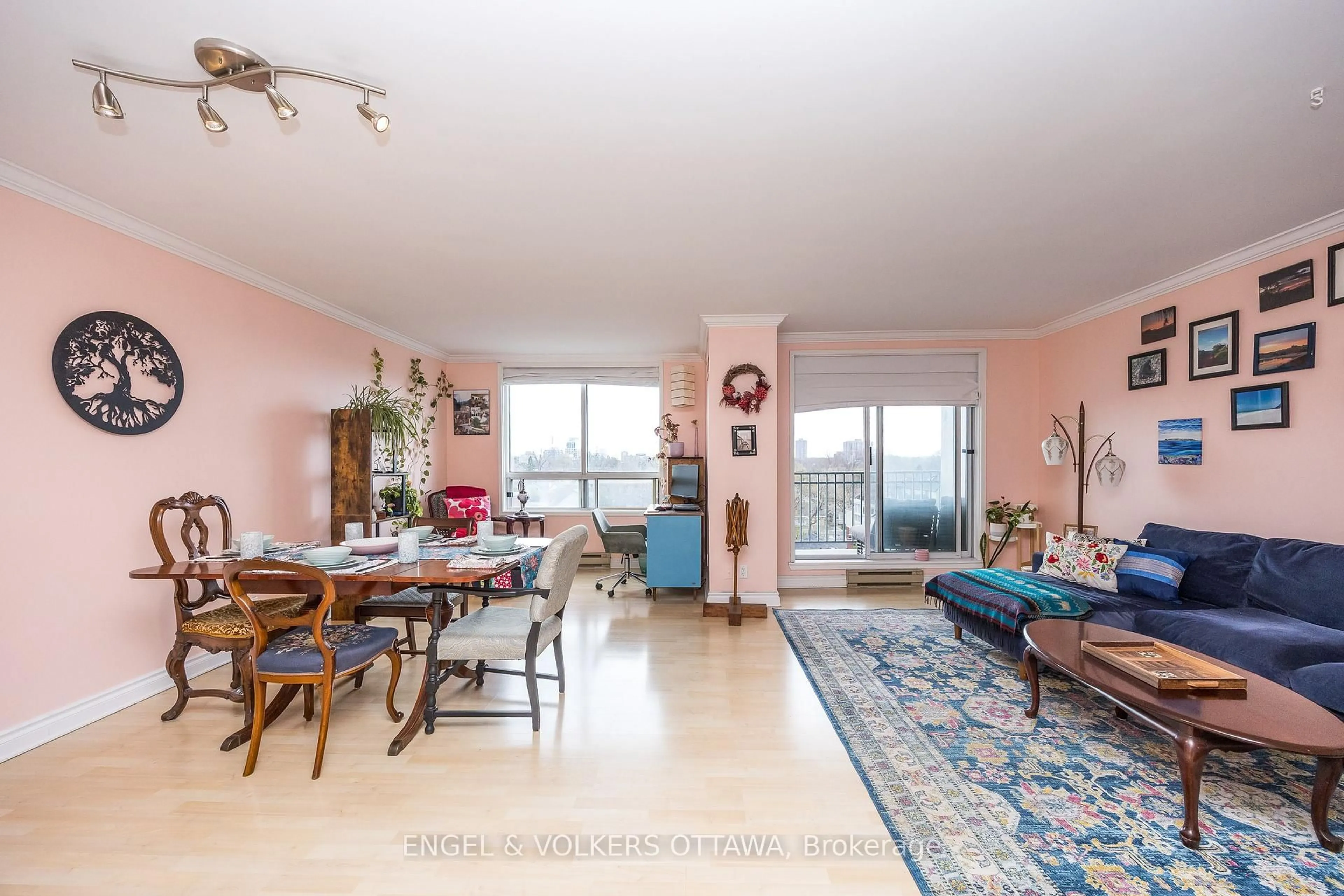 Living room with furniture, unknown for 45 Holland Ave #607, Ottawa Ontario K1Y 4S3