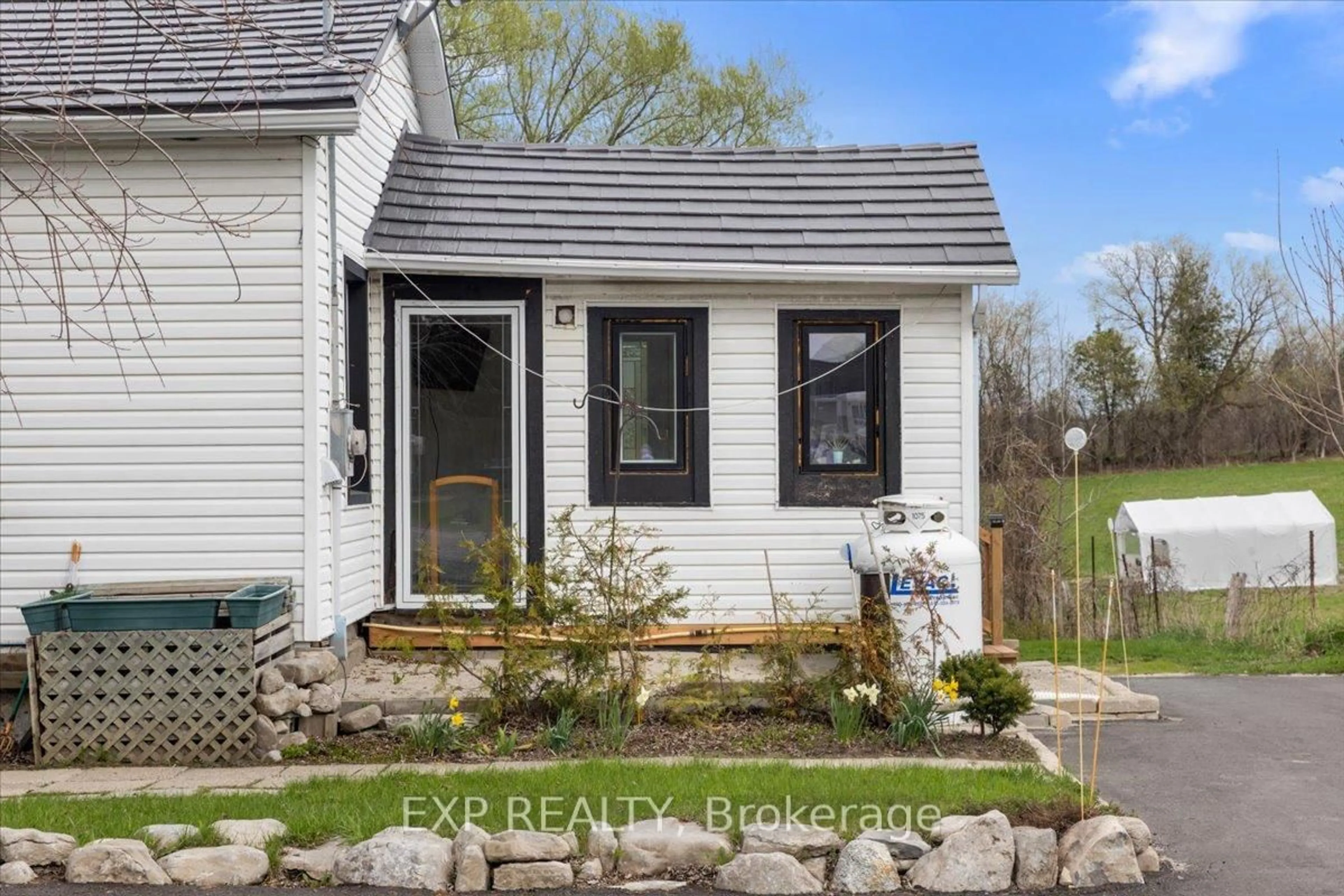 Home with vinyl exterior material, street for 4953 Highway 34 Highway, Champlain Ontario K0B 1R0