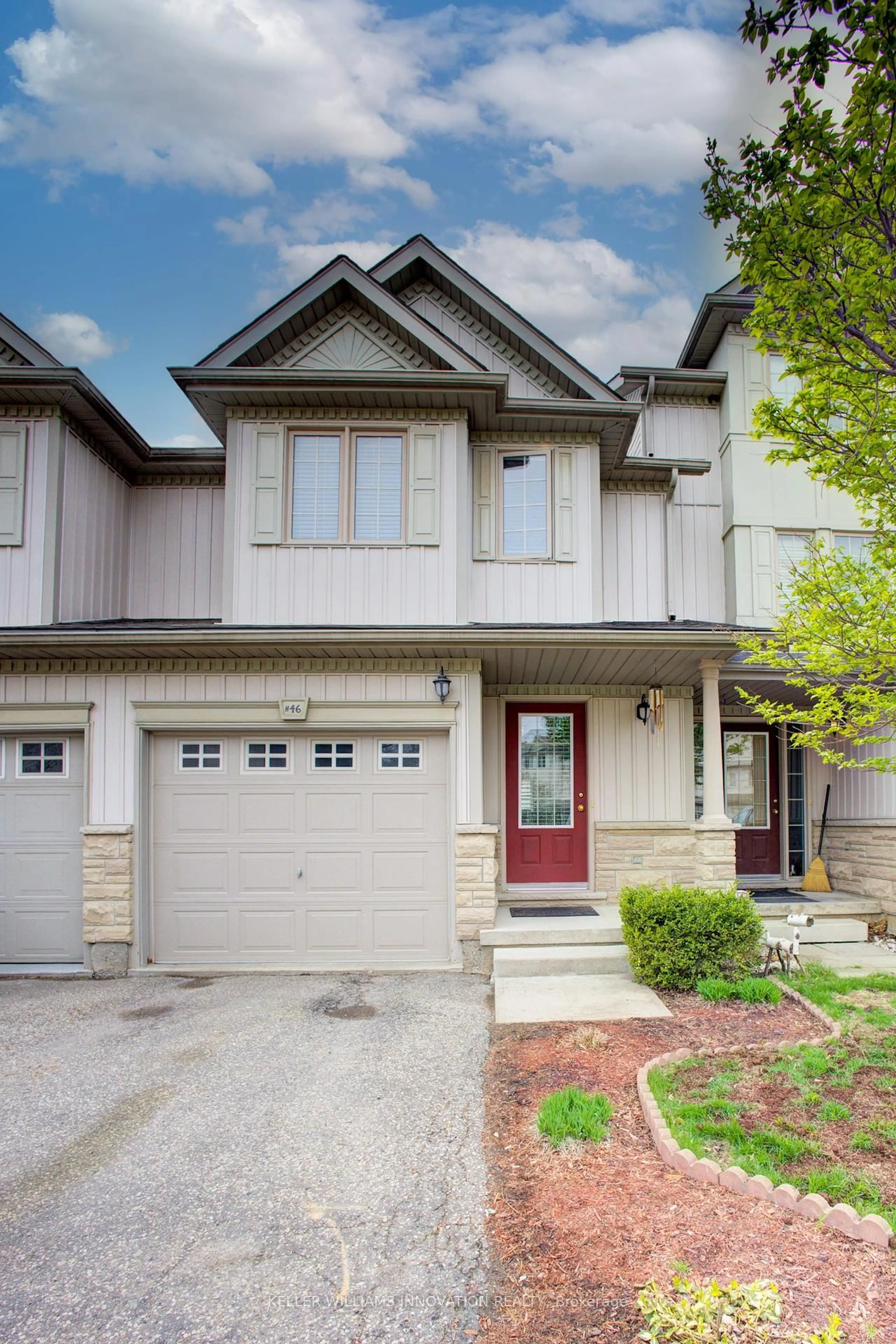 Home with brick exterior material, street for 85 Bankside Dr #H46, Kitchener Ontario N2N 3M4