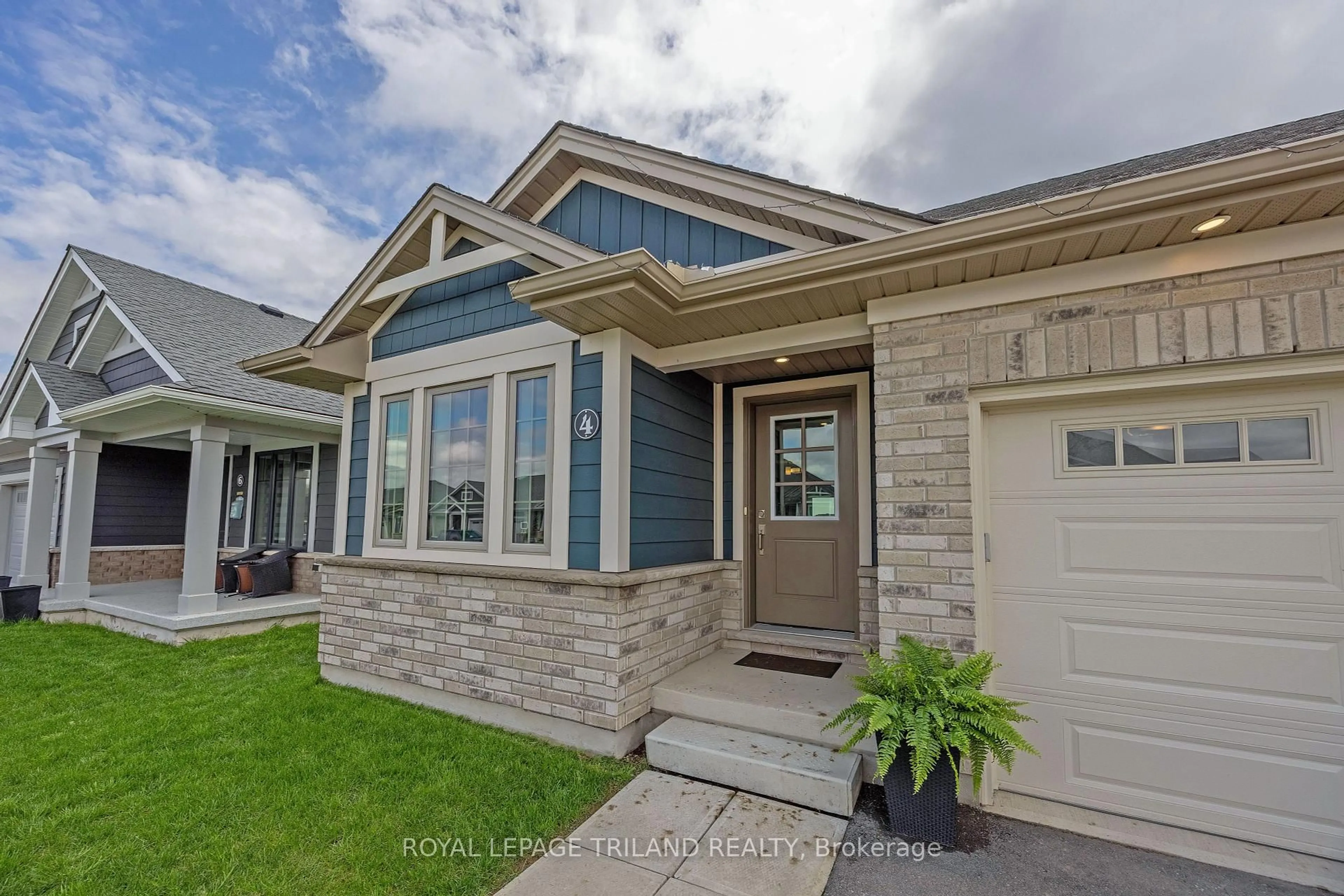 Home with brick exterior material, street for 4 HARLEQUIN Crt, St. Thomas Ontario N5R 0L5