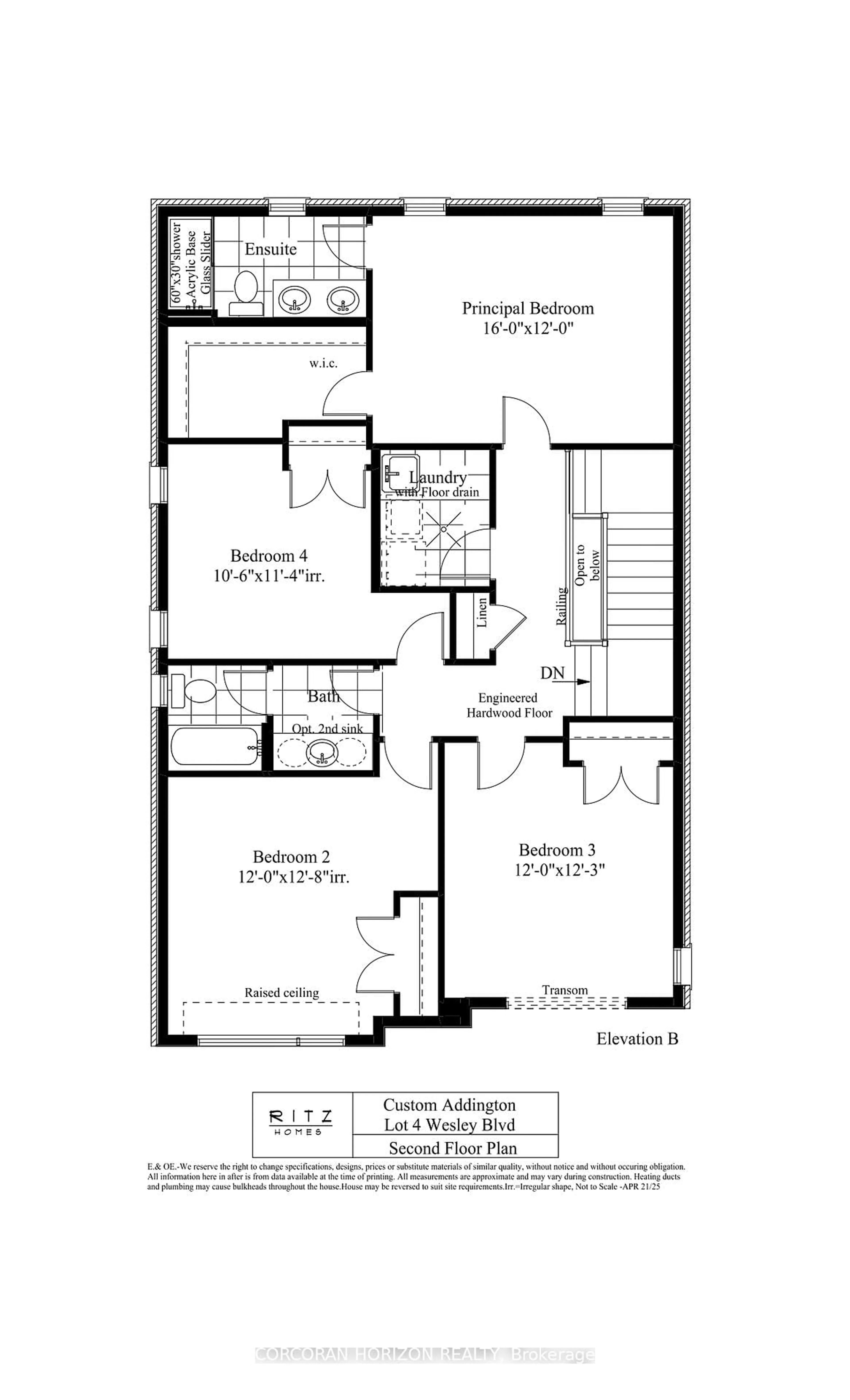 Floor plan for LT 4 Wesley Blvd, Cambridge Ontario N1T 0C6