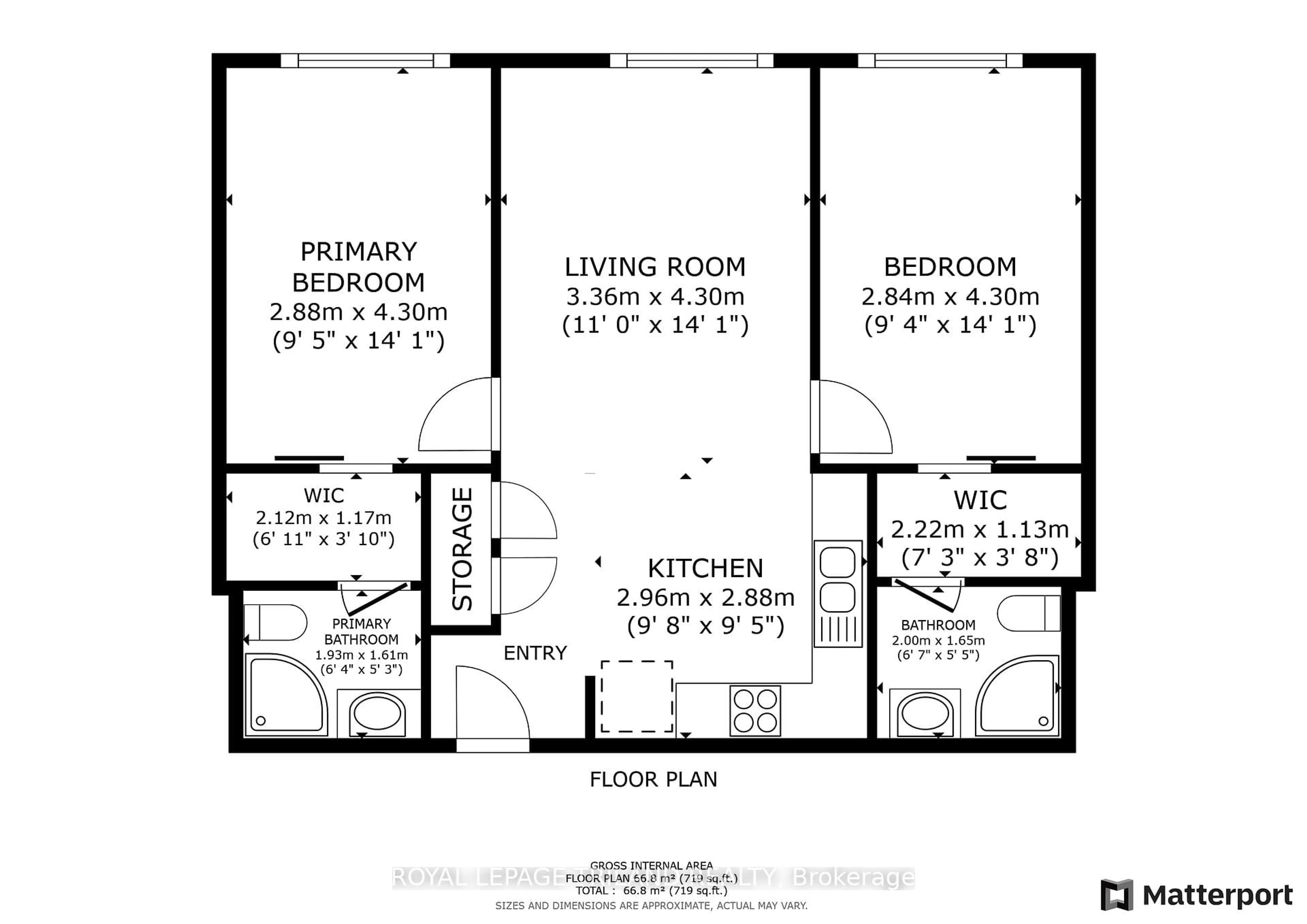 Floor plan for 1235 Richmond St #704, London East Ontario N6A 0C1