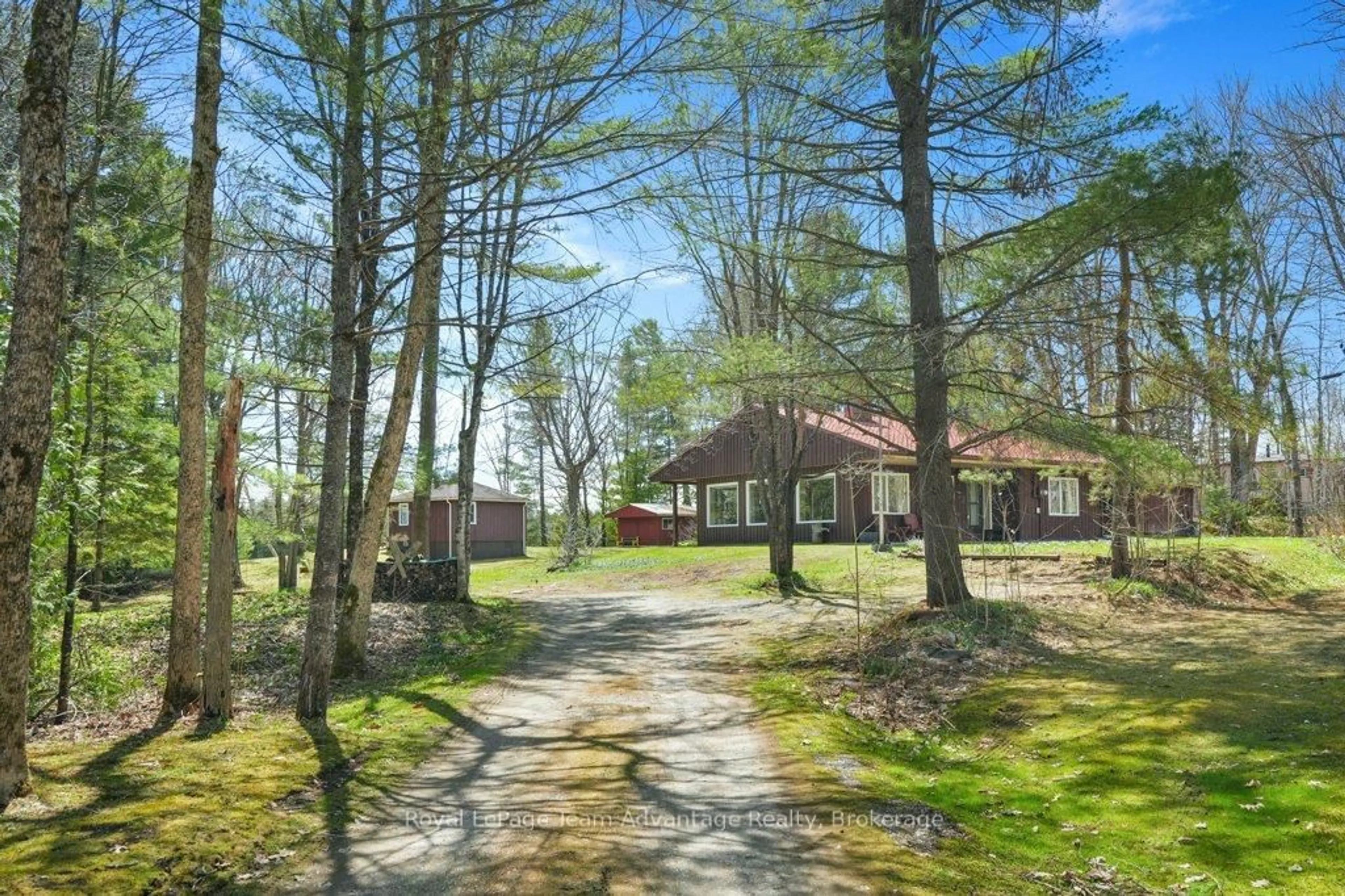 Patio, forest/trees view for 11 Birch Lane, McDougall Ontario P2A 2W7