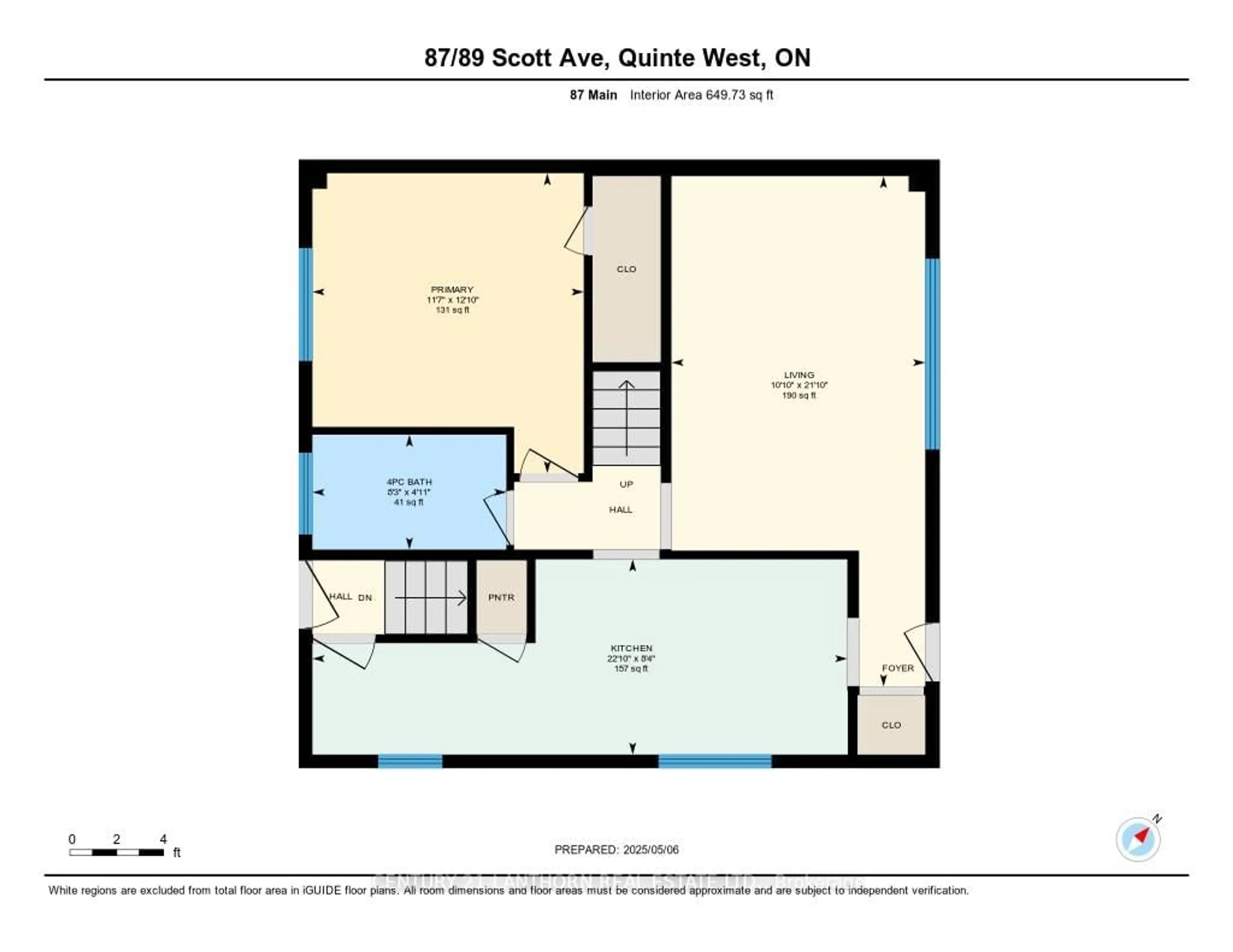 Floor plan for 87-89 Scott Ave, Hastings Ontario K0K 2C0