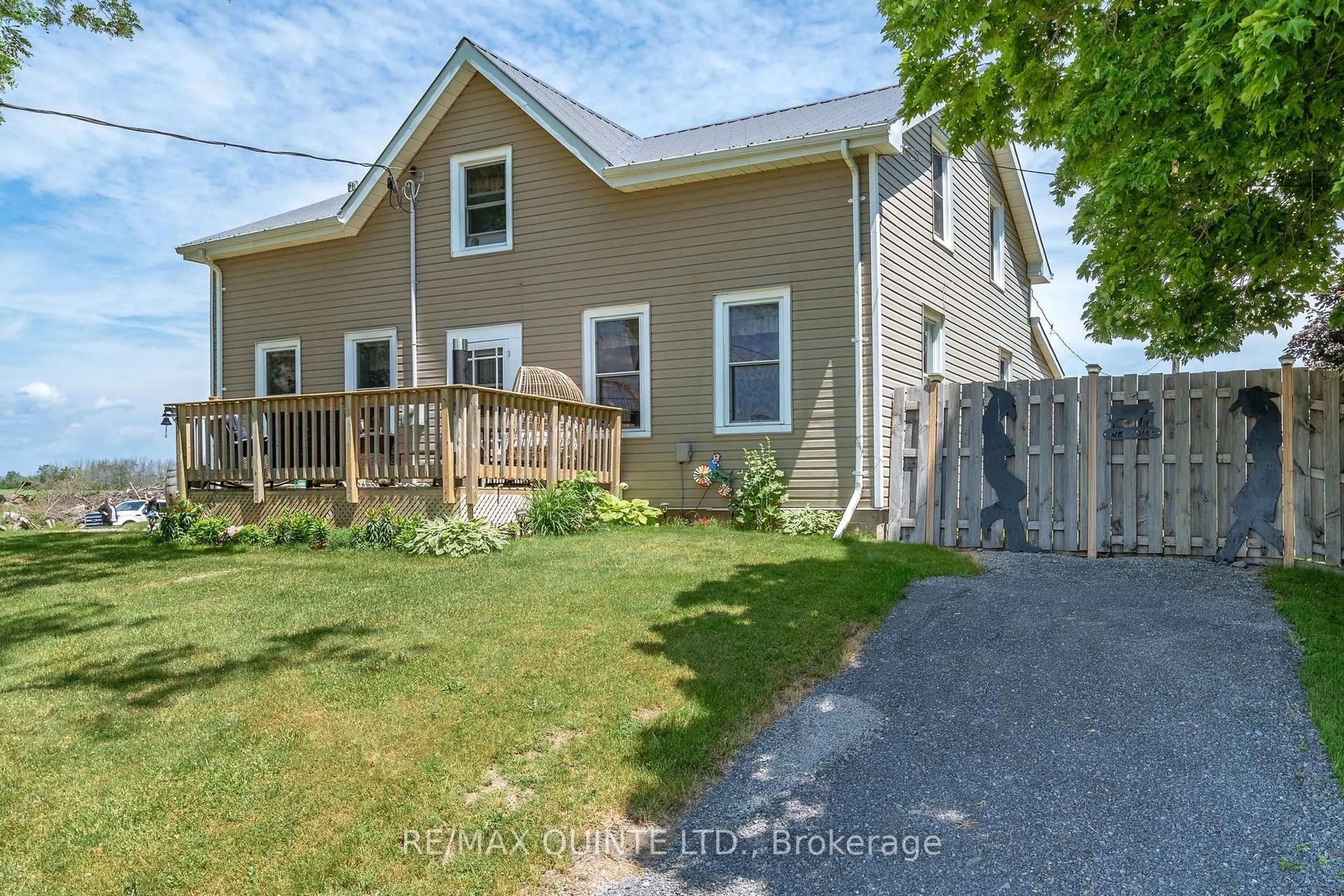 A pic from outside/outdoor area/front of a property/back of a property/a pic from drone, street for 2 Baitleys Rd, Prince Edward County Ontario K0K 3L0
