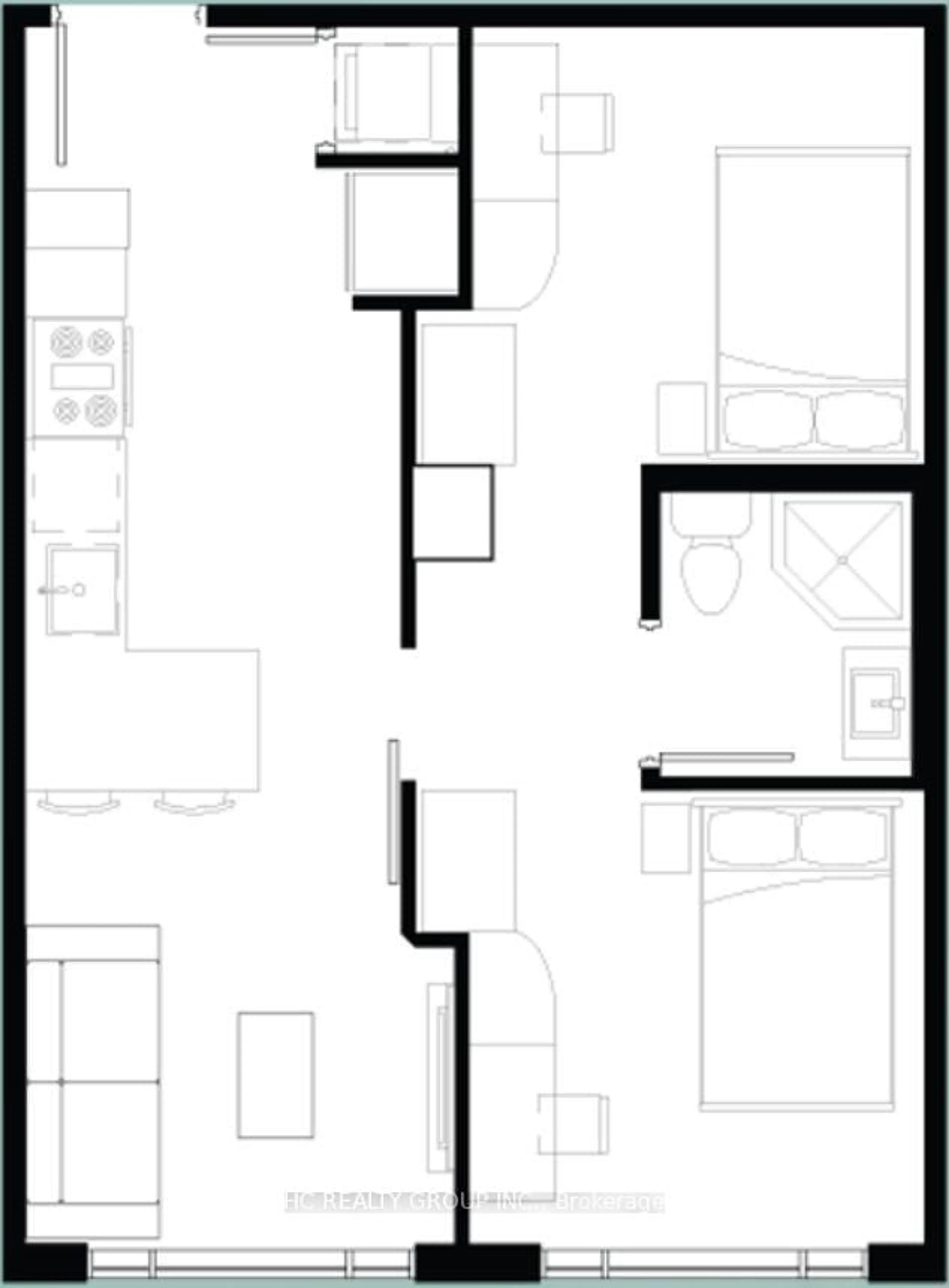 Floor plan for 330 Philip St #S2405, Waterloo Ontario N2L 2W9