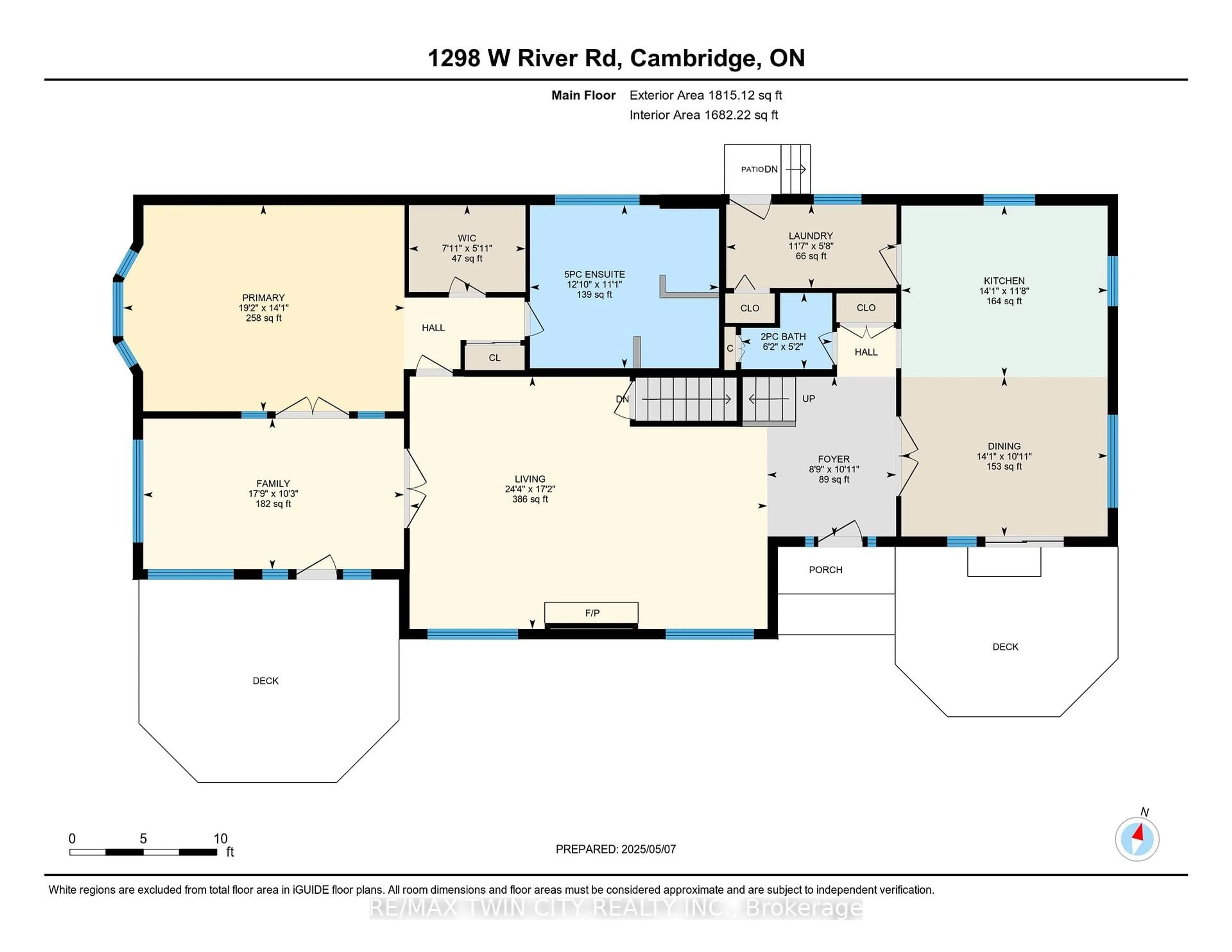 Floor plan for 1298 WEST RIVER Rd, Cambridge Ontario N1R 5S5