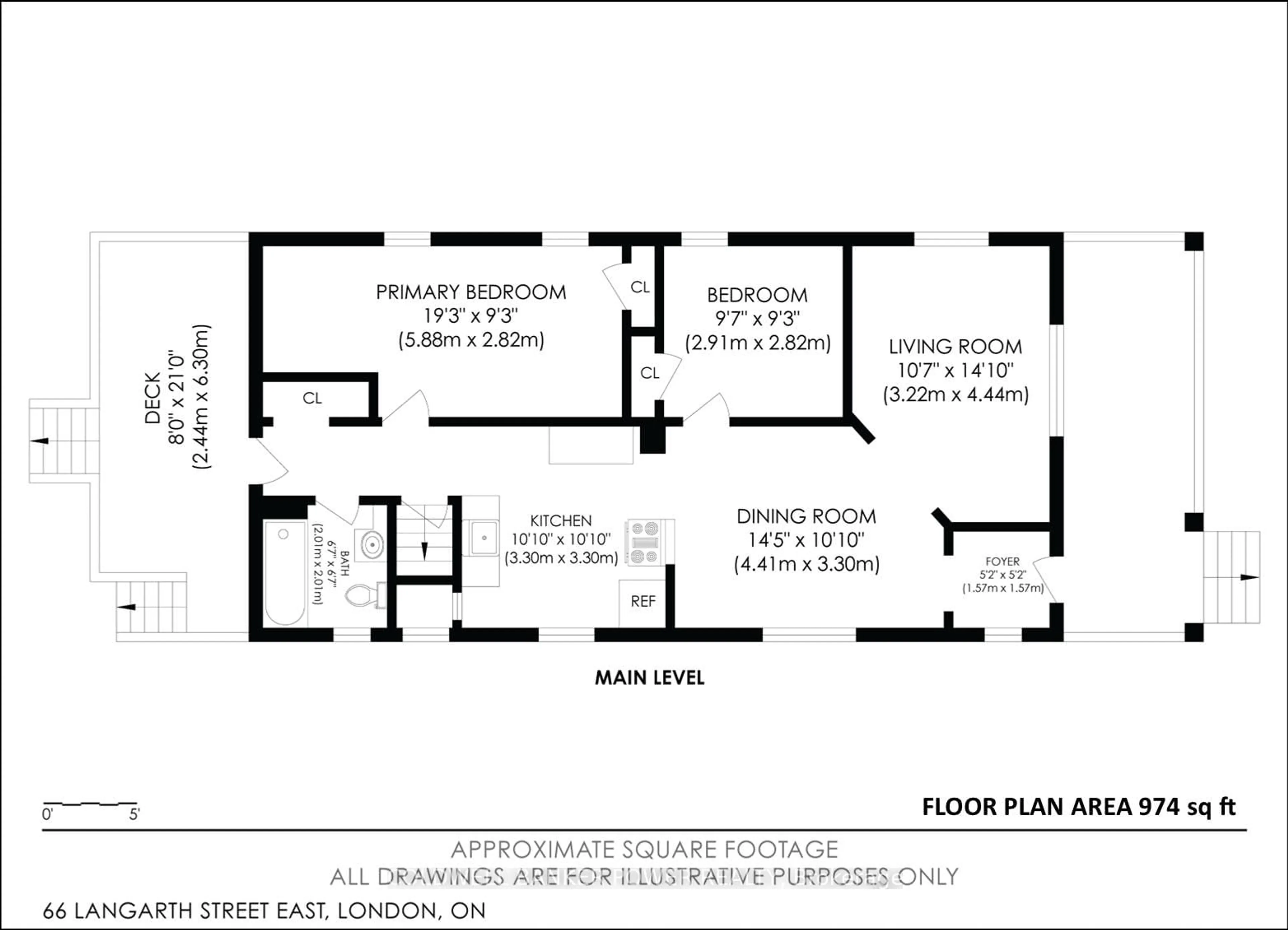 Floor plan for 66 LANGARTH St, London South Ontario N6C 1Z1