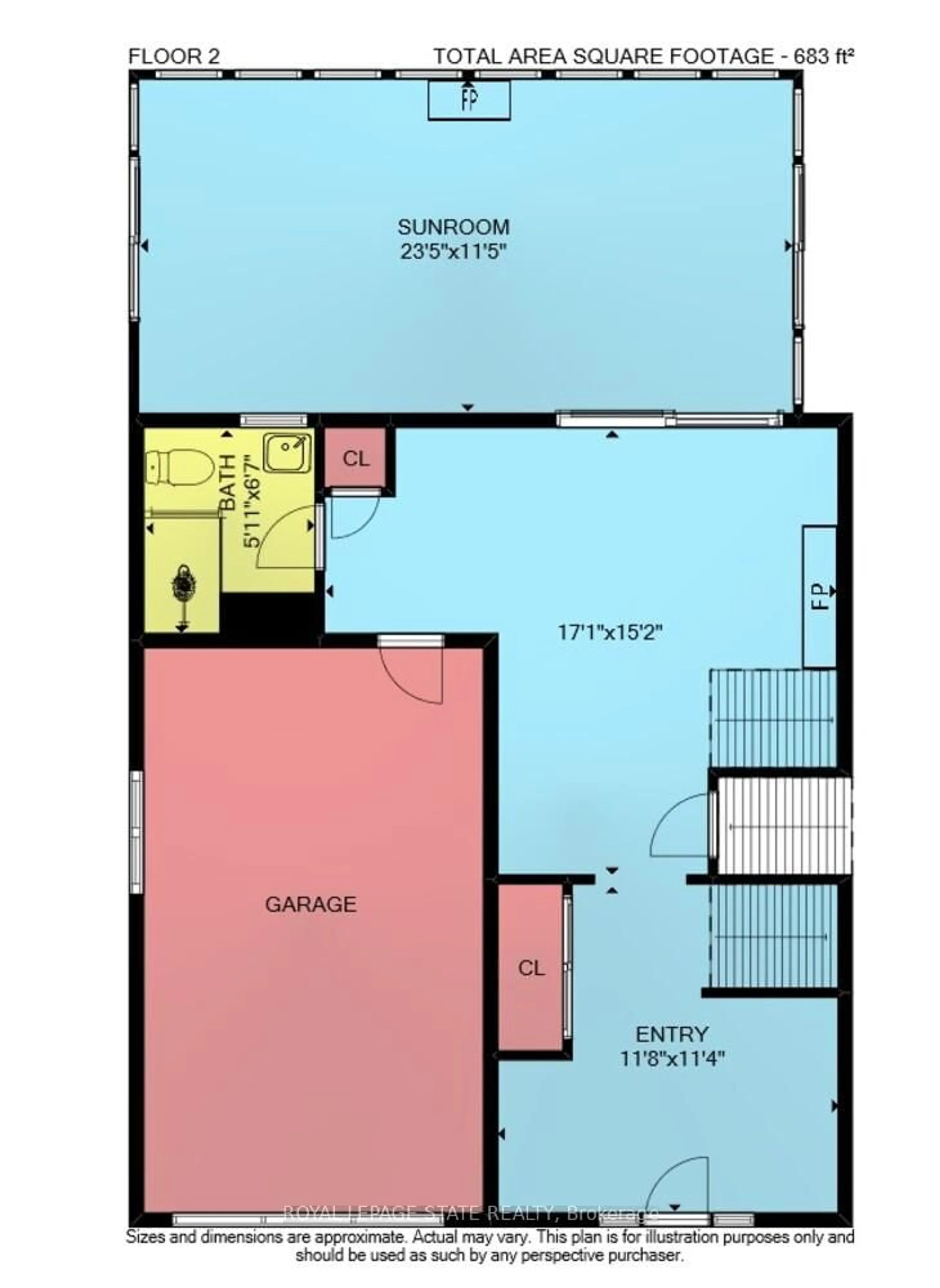 Floor plan for 280A Main St, Grimsby Ontario L3M 1S4