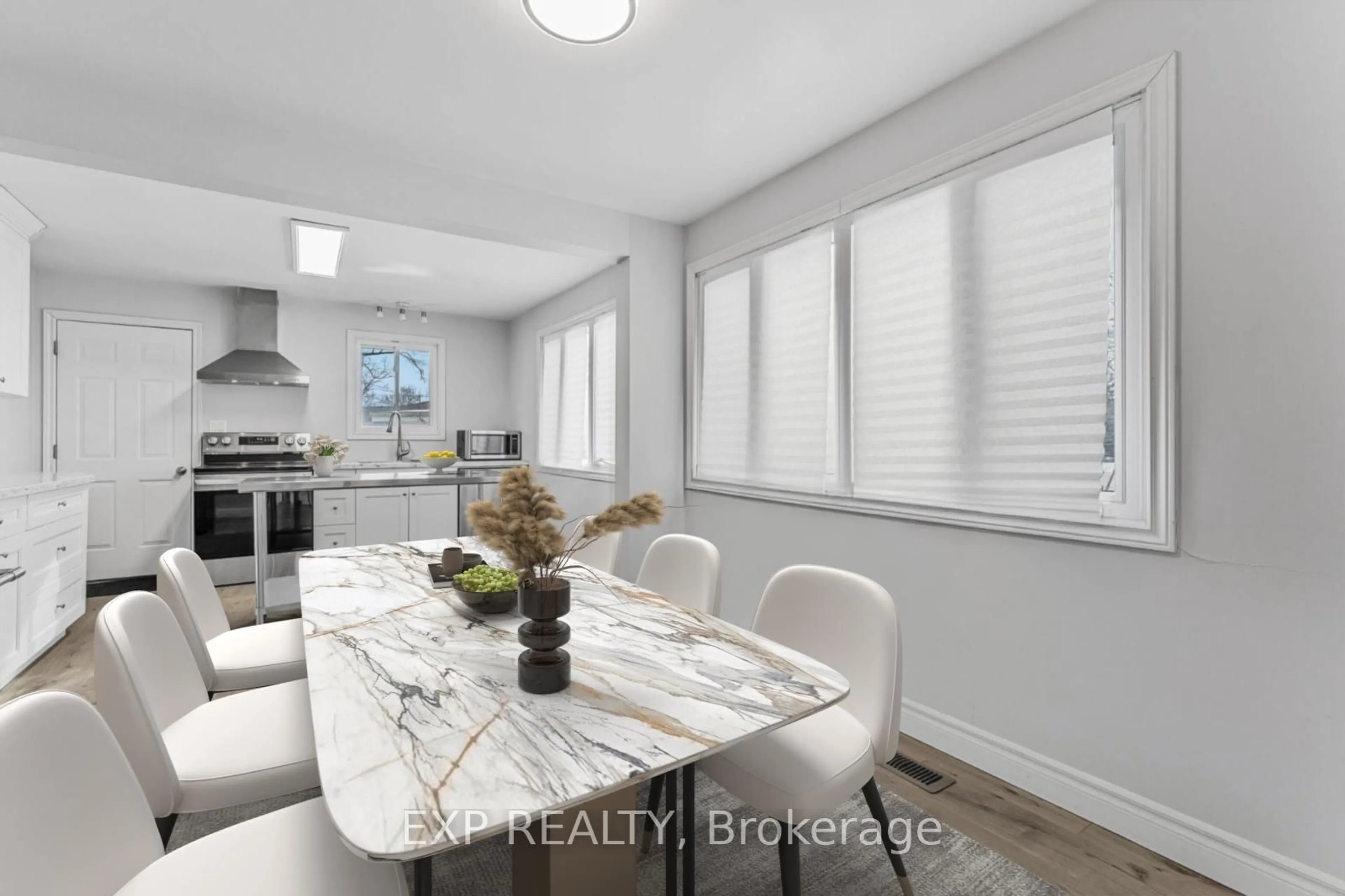 Open concept kitchen, ceramic/tile floor for 97 VILLAGE Rd, St. Catharines Ontario L2T 3C2