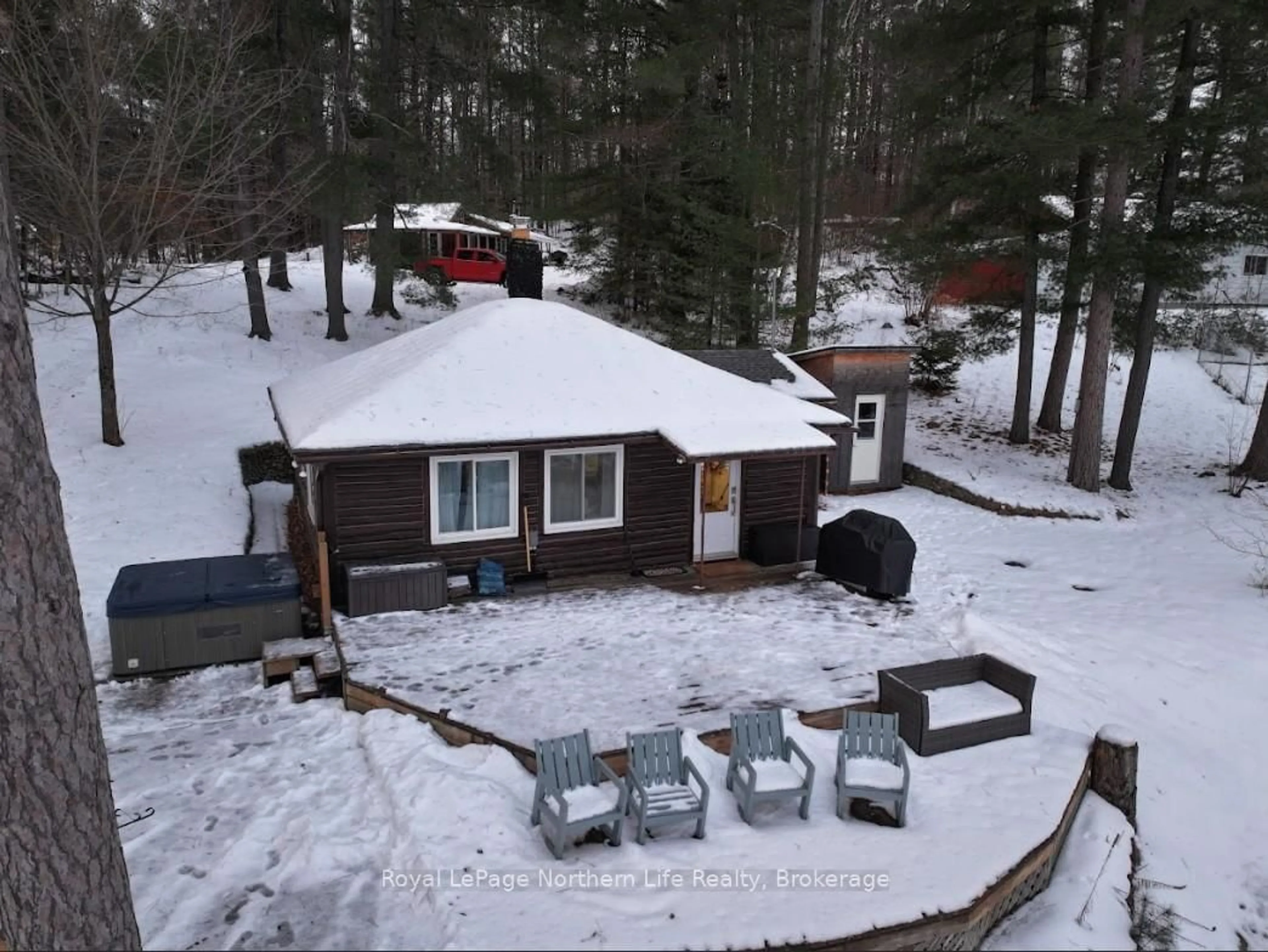 A pic from outside/outdoor area/front of a property/back of a property/a pic from drone, unknown for 187 B Bob Seguin Dr, Chalk River Ontario K0J 1J0