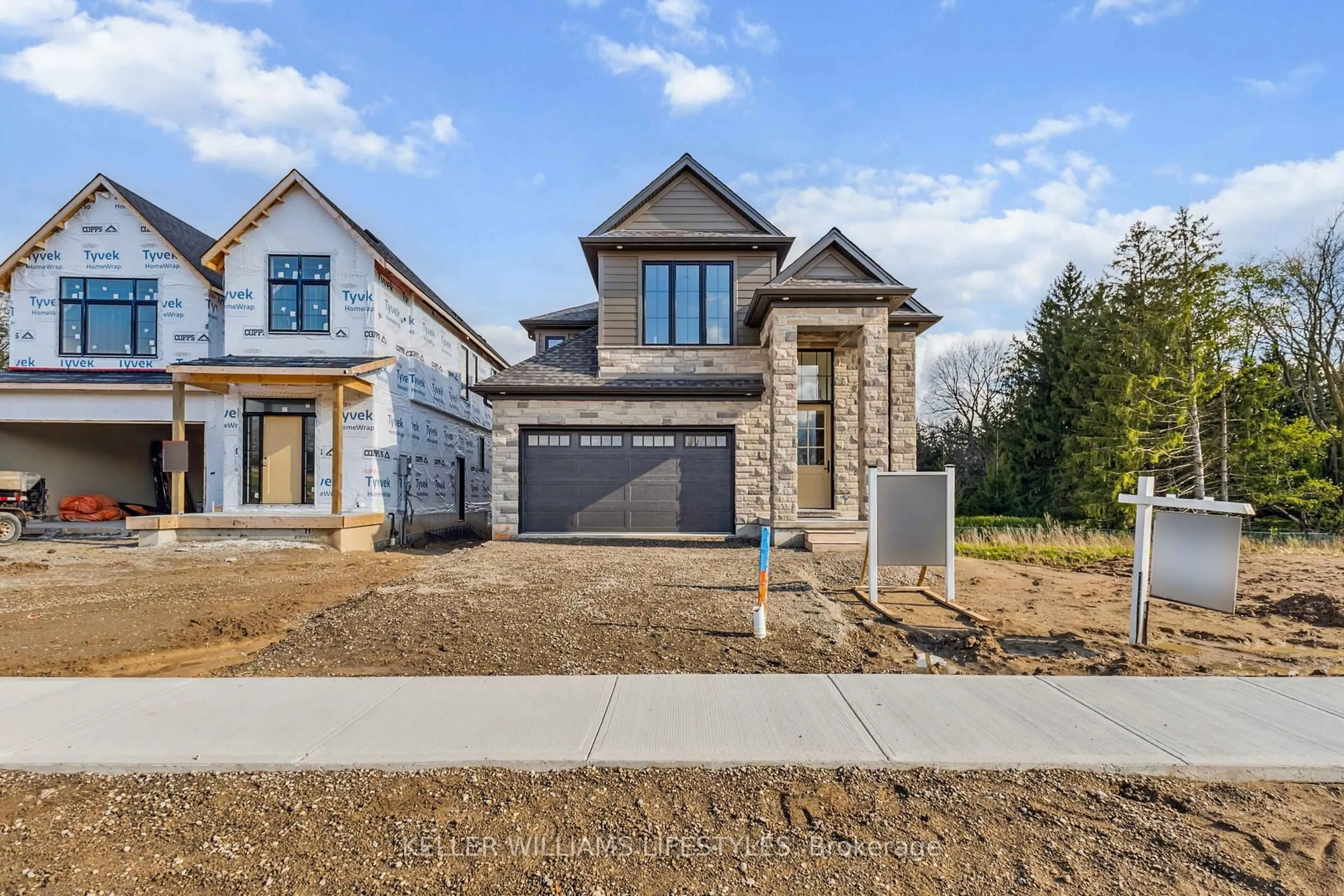 Home with brick exterior material, street for 6881 Heathwoods Ave, London South Ontario N6P 1H5