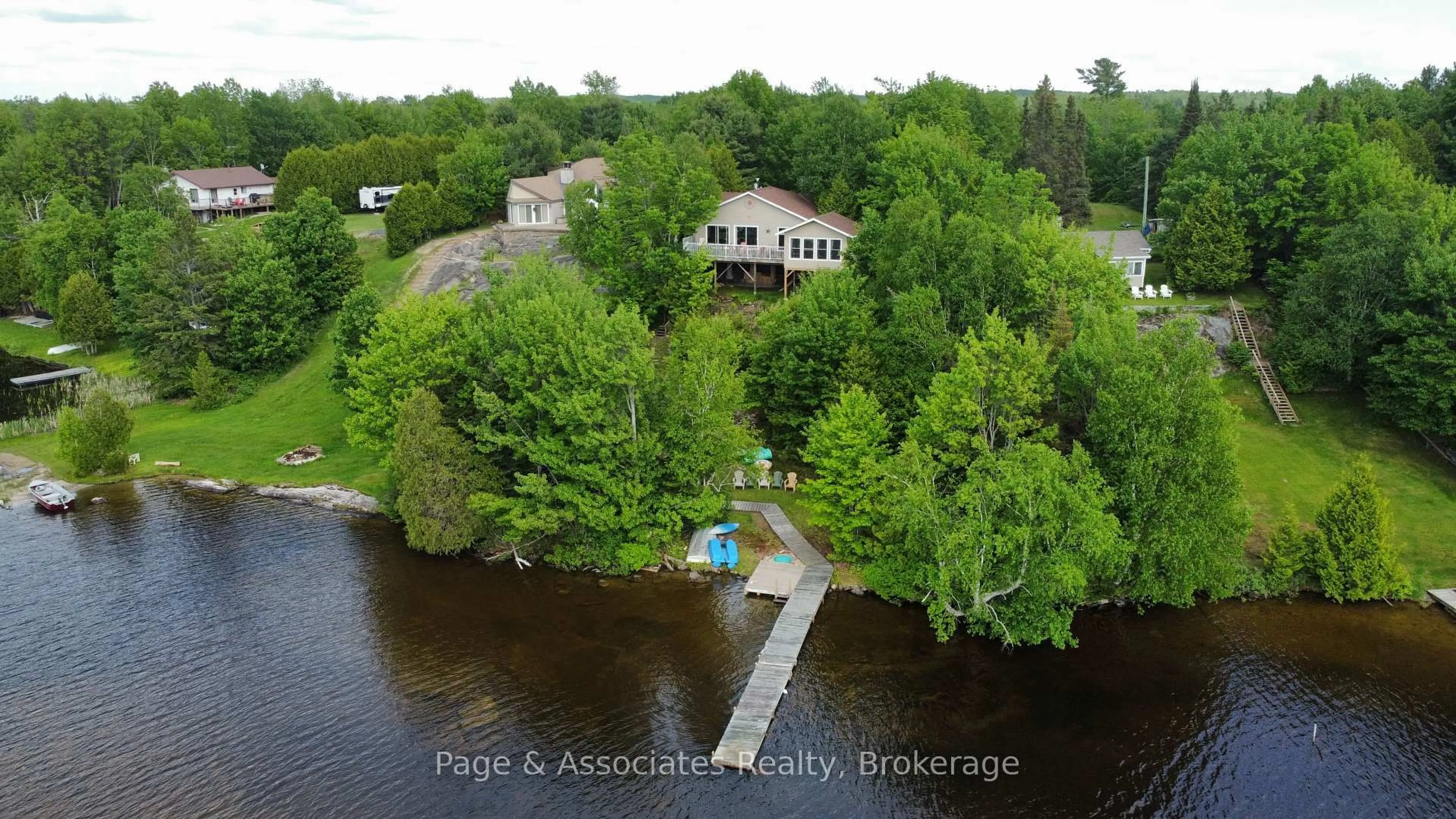 A pic from outside/outdoor area/front of a property/back of a property/a pic from drone, water/lake/river/ocean view for 153 ROBITAILLE Rd, West Nipissing Ontario P0H 1L0