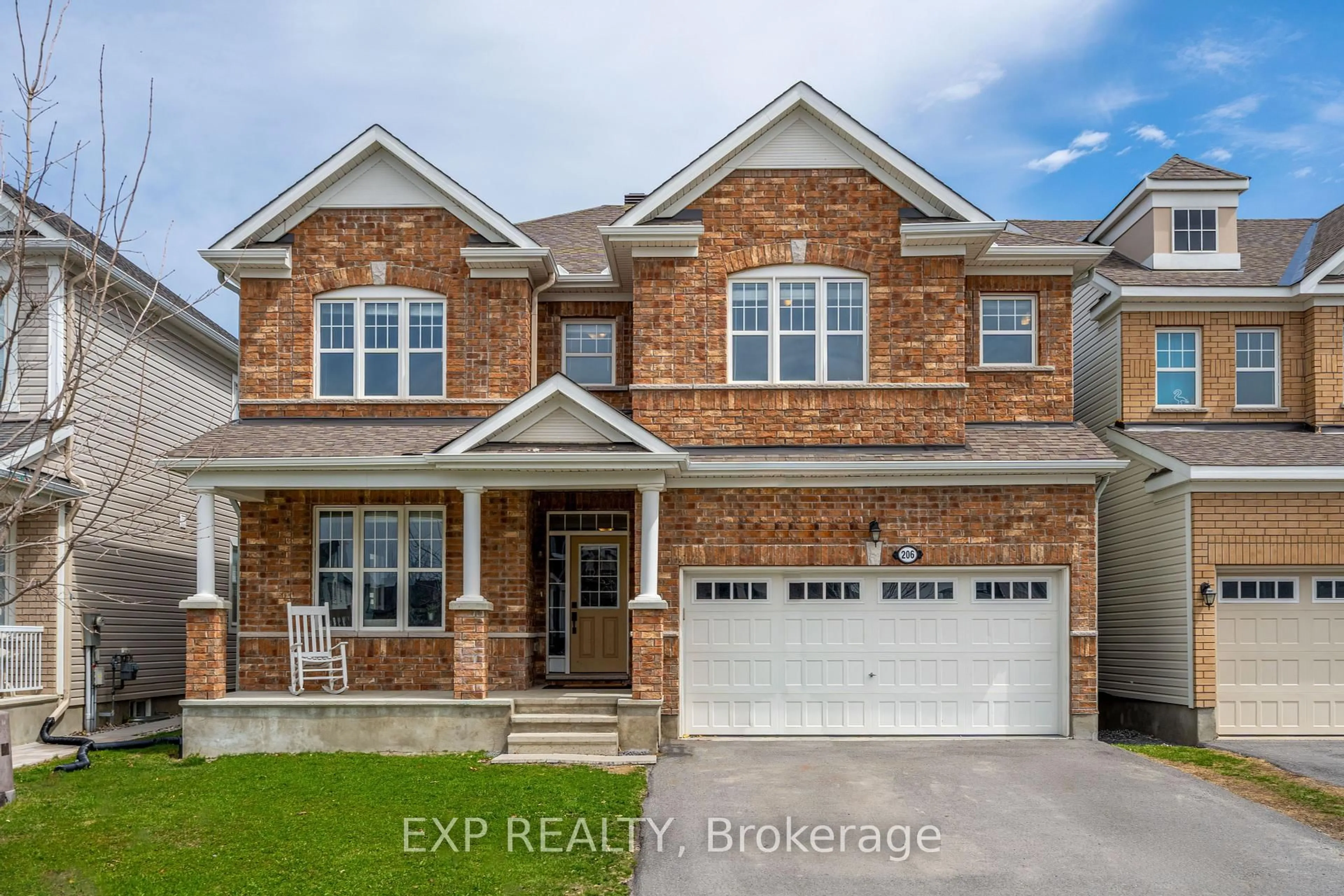 Home with brick exterior material, street for 206 Ponderosa St, Ottawa Ontario K2V 0J6