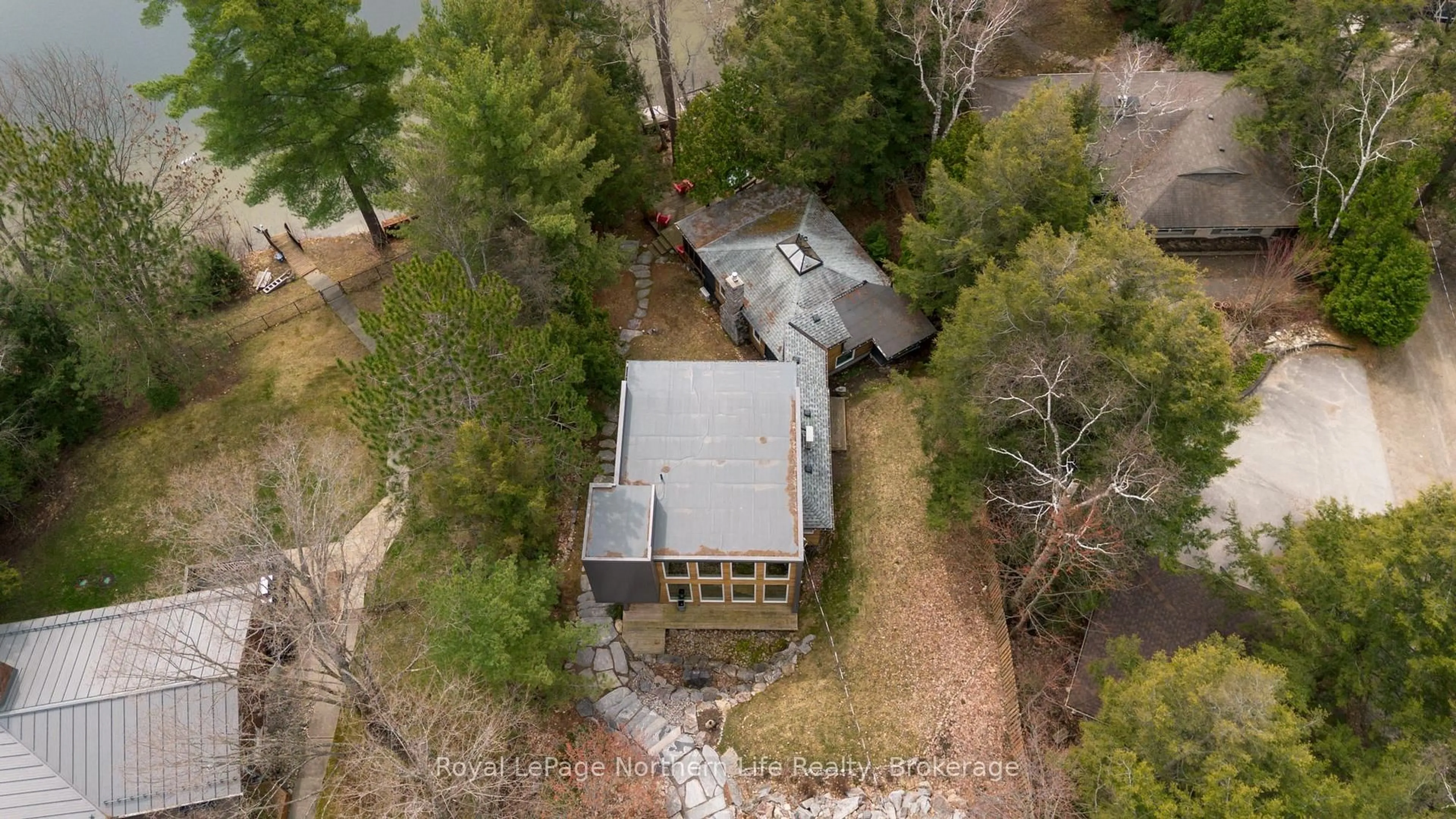 A pic from outside/outdoor area/front of a property/back of a property/a pic from drone, unknown for 126 Silver Lady Lane, North Bay Ontario P1B 8G4