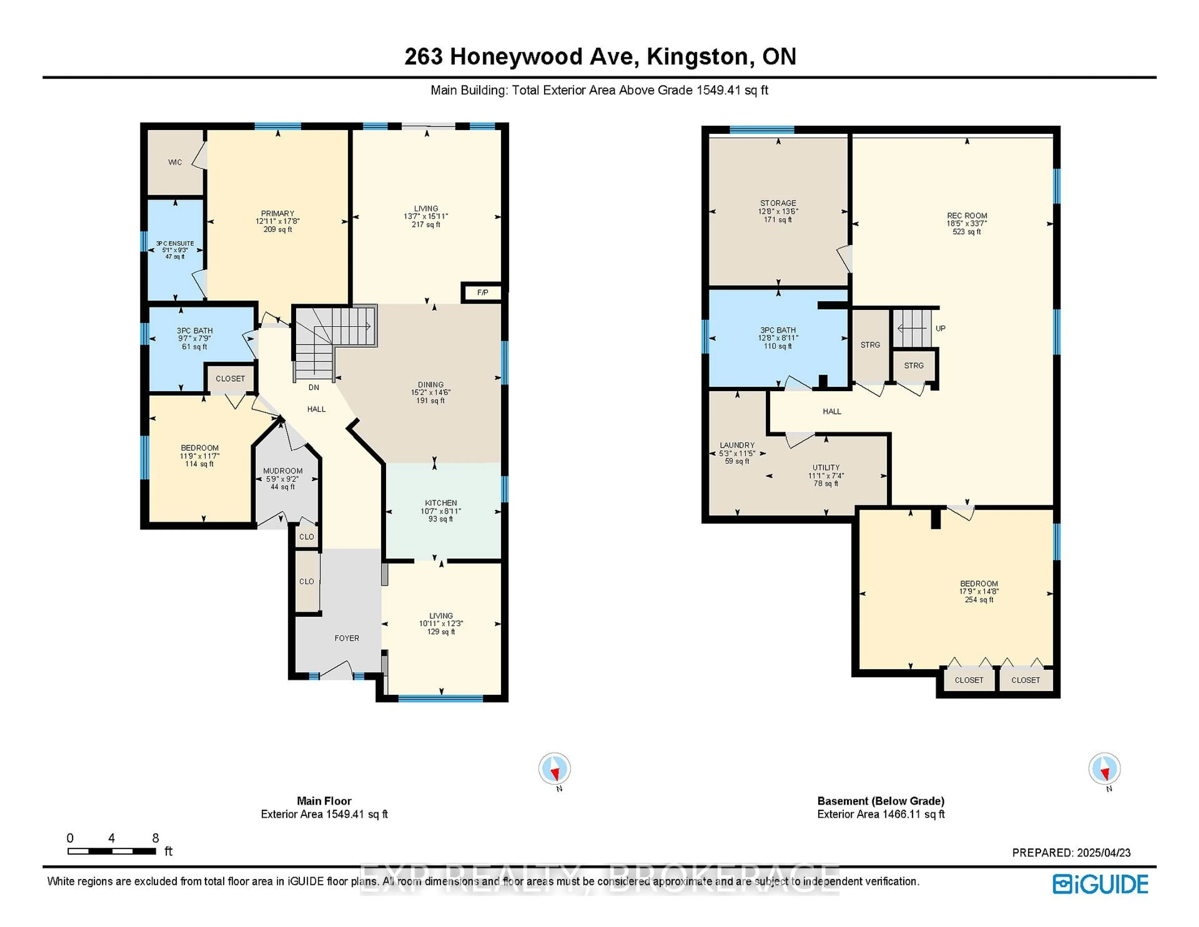 Floor plan for 263 HONEYWOOD Ave, Kingston Ontario K7K 7L4