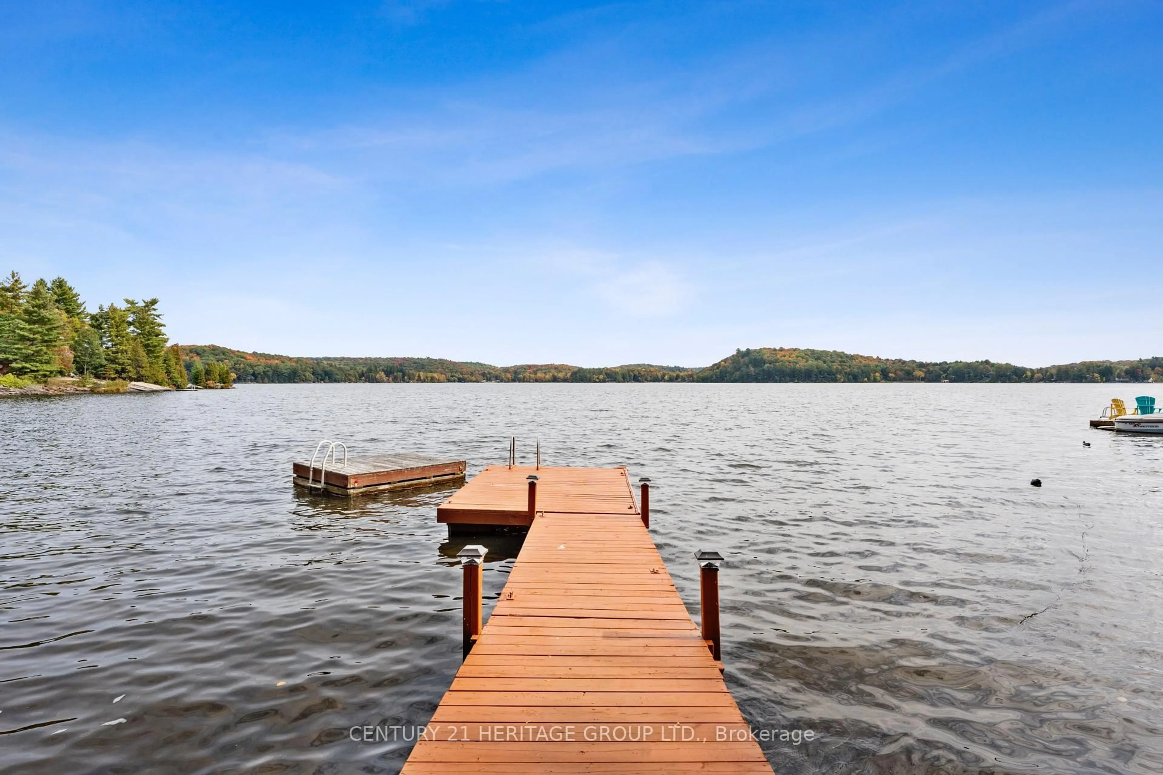 Patio, water/lake/river/ocean view for 1464 North Shore Rd, Muskoka Lakes Ontario P0B 1M0