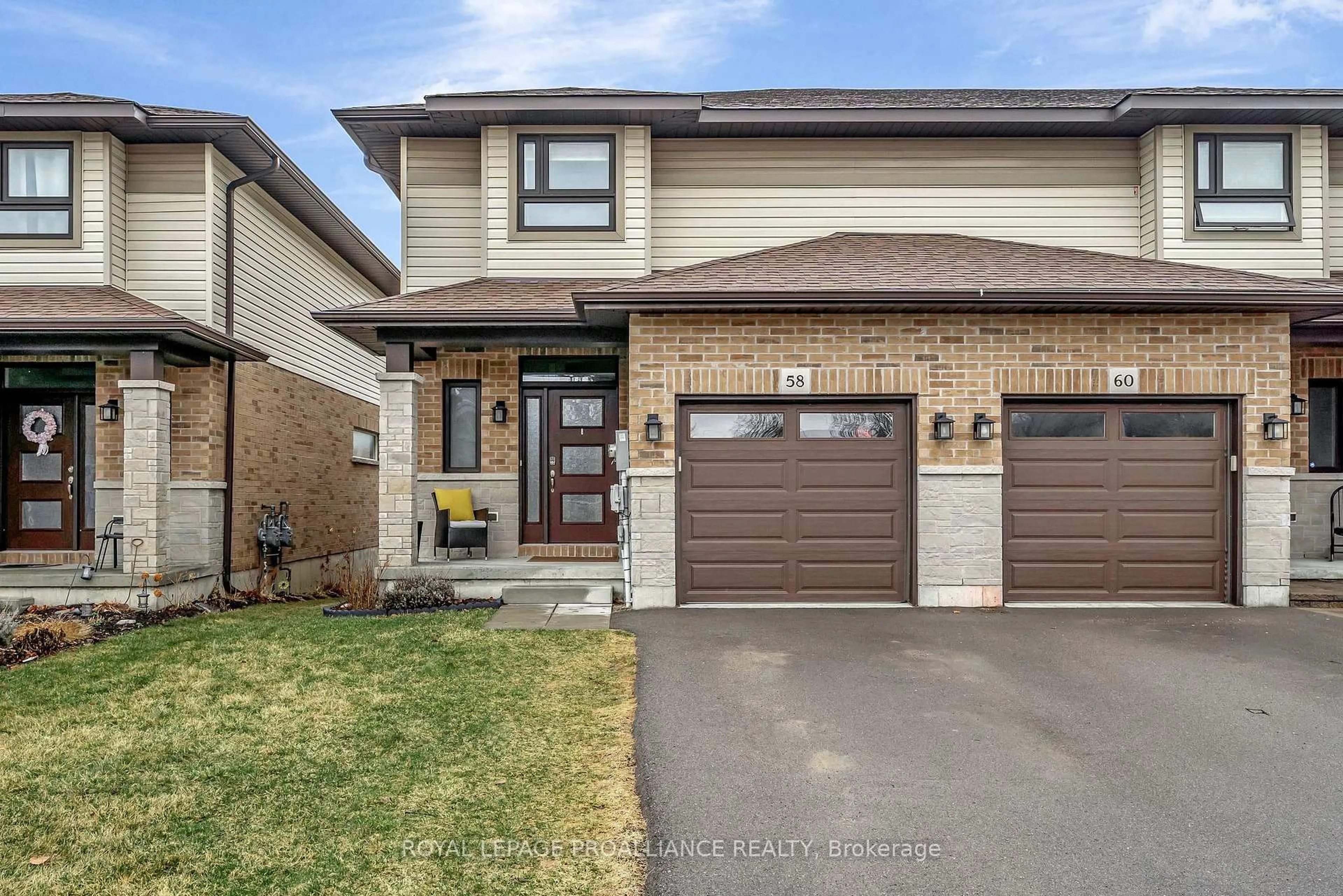 Home with brick exterior material, street for 58 Cottonwood Dr, Belleville Ontario K8N 0J2