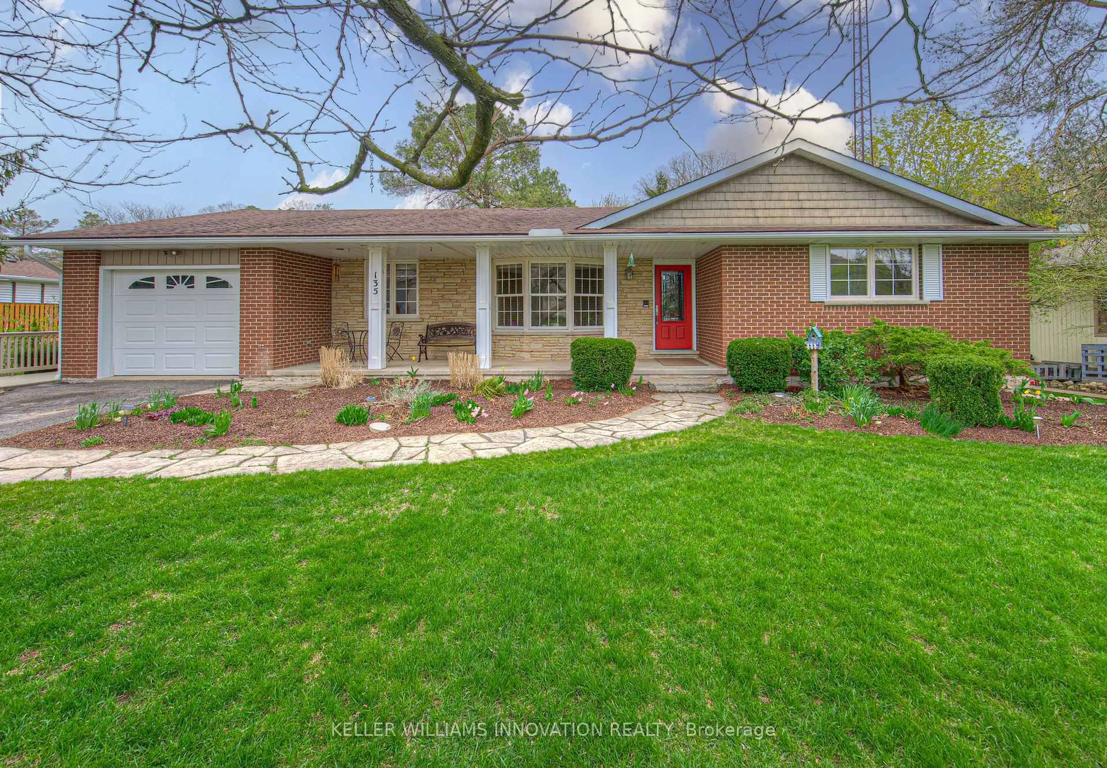 Home with brick exterior material, street for 135 Golf Course Rd, Woolwich Ontario N0B 1N0