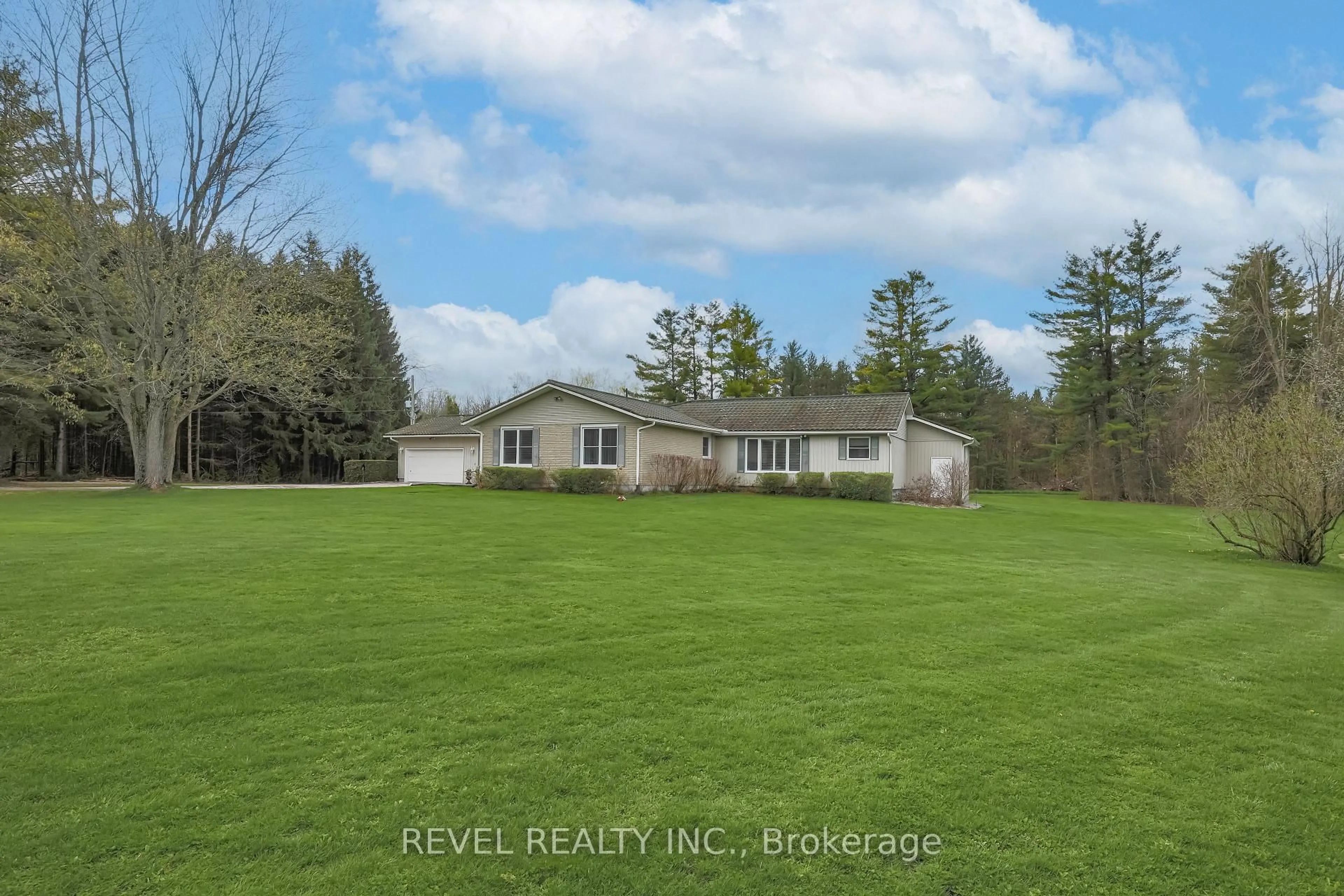A pic from outside/outdoor area/front of a property/back of a property/a pic from drone, water/lake/river/ocean view for 1104 Quaker Rd, Kawartha Lakes Ontario K0M 2M0