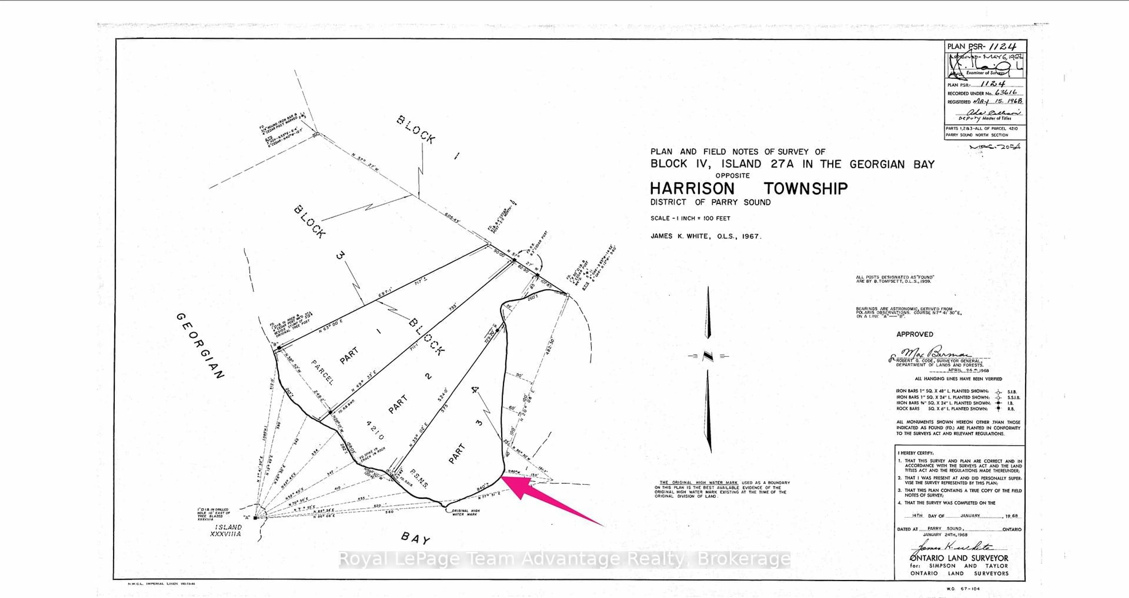 Floor plan for 25 A 27 Island N/A, The Archipelago Ontario P0G 1K0