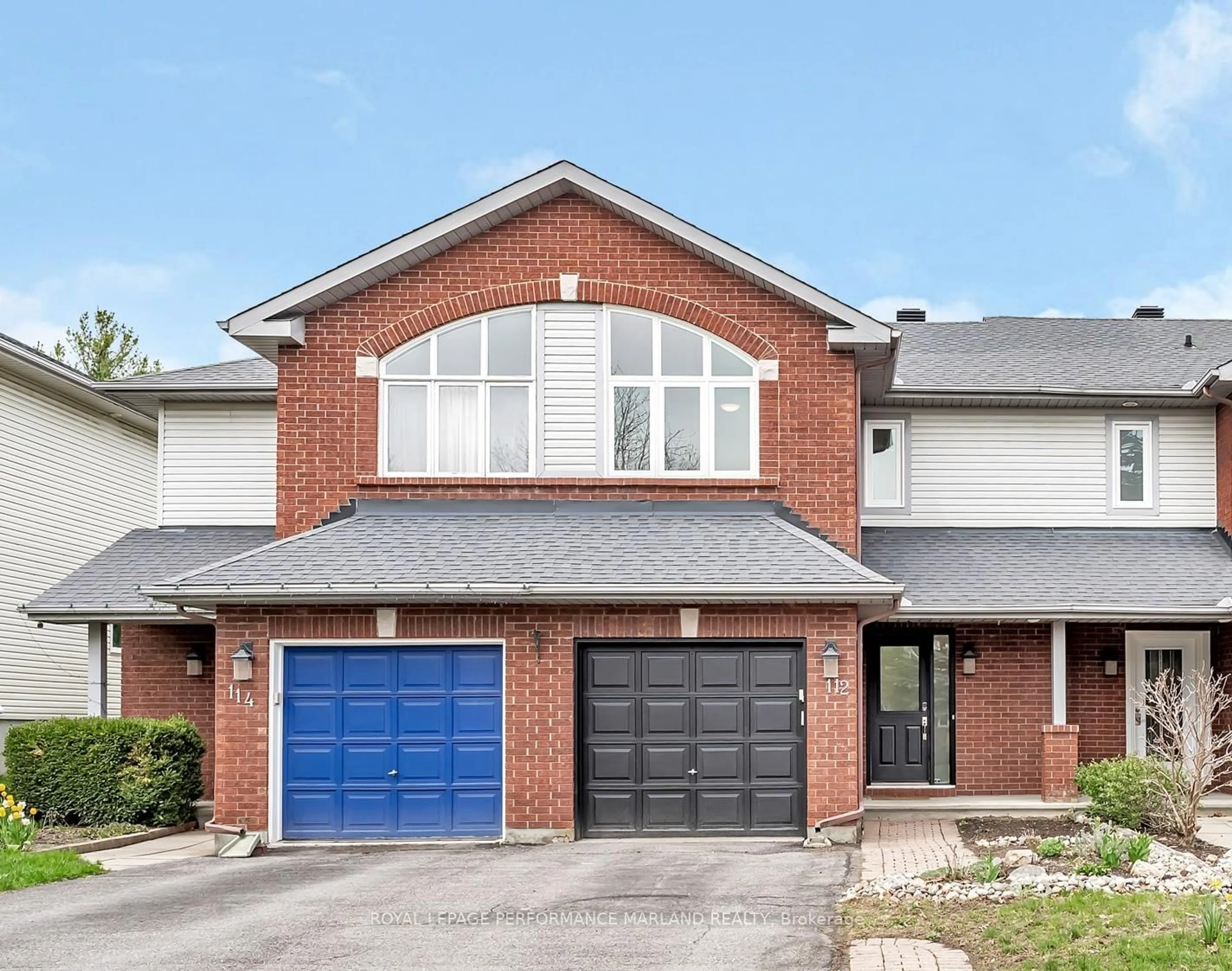 Home with brick exterior material, street for 112 Blackdome Cres, Ottawa Ontario K2T 1B1