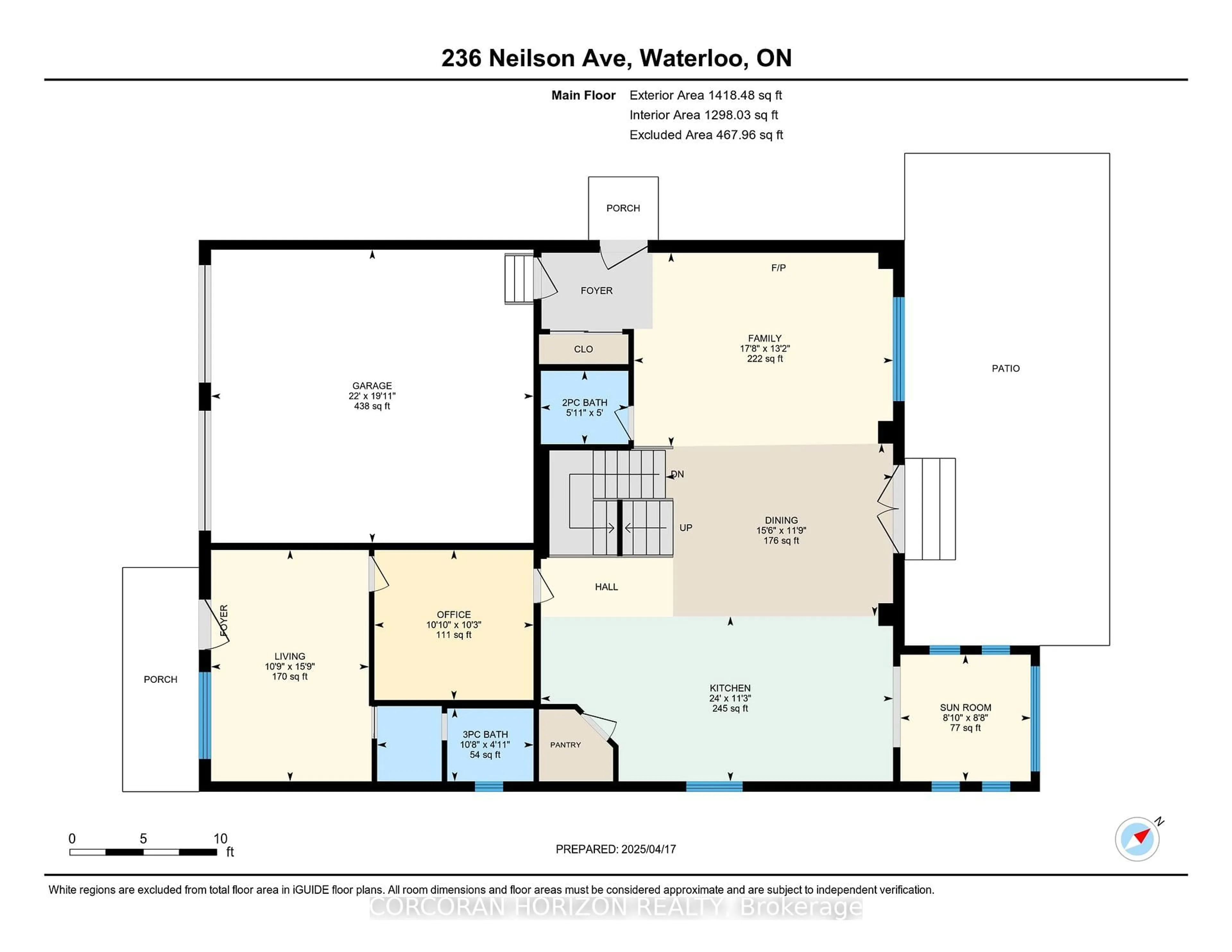 Floor plan for 236 Neilson Ave, Waterloo Ontario N2J 2M3
