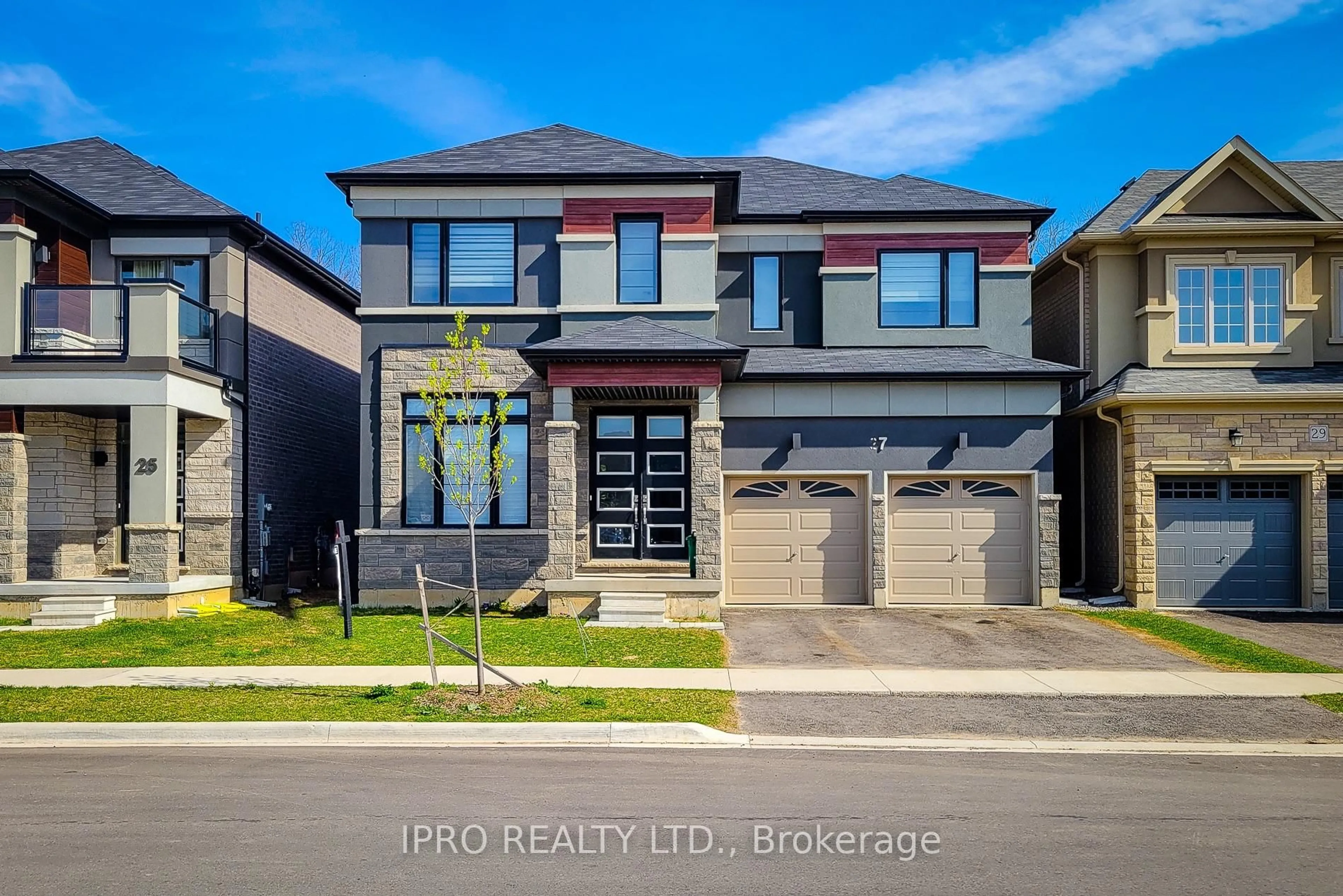 Home with brick exterior material, street for 27 Stauffer Rd, Brantford Ontario N2V 0B2
