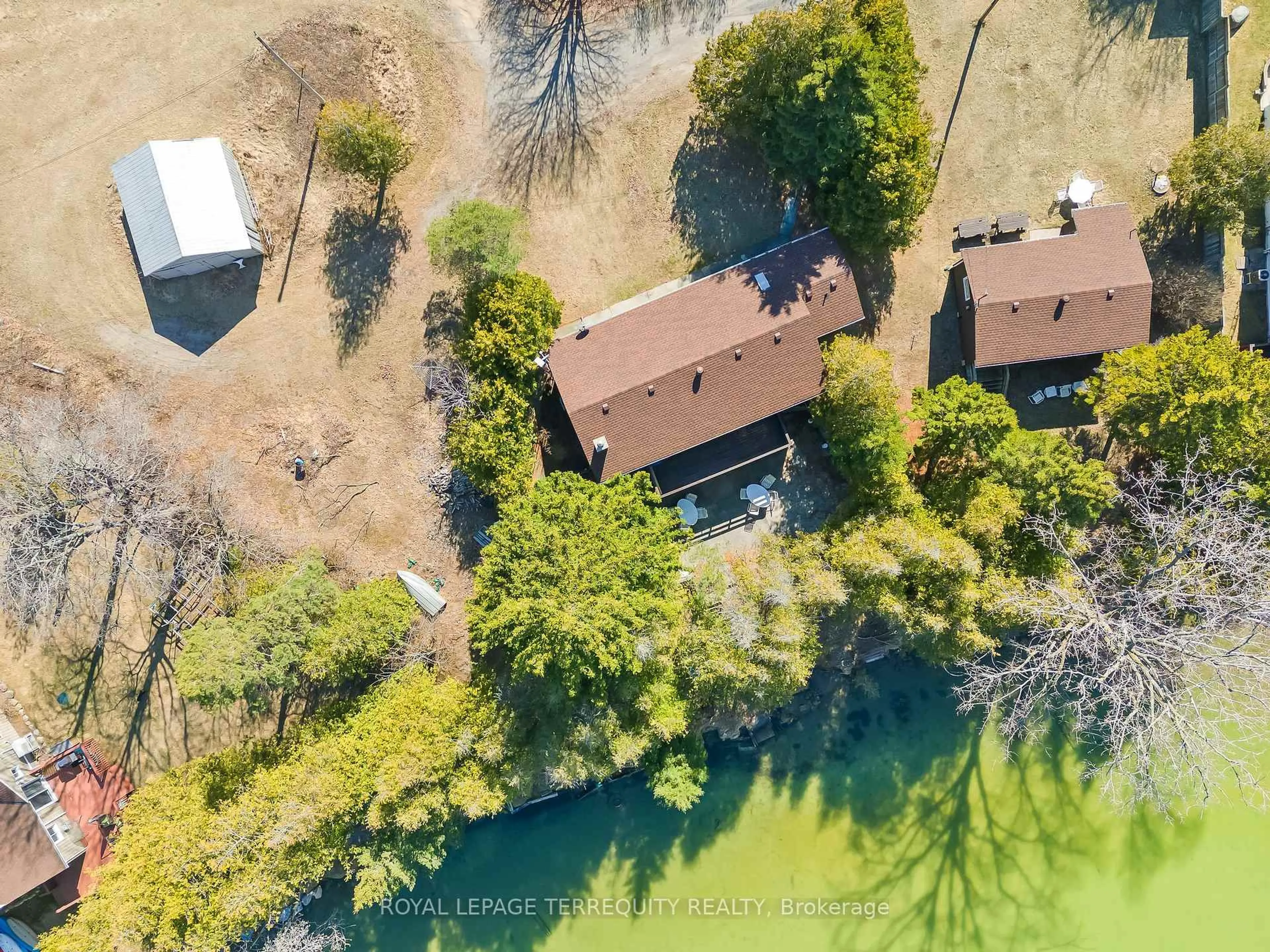 A pic from outside/outdoor area/front of a property/back of a property/a pic from drone, water/lake/river/ocean view for 137 Lake Rd, Cramahe Ontario K0K 1S0