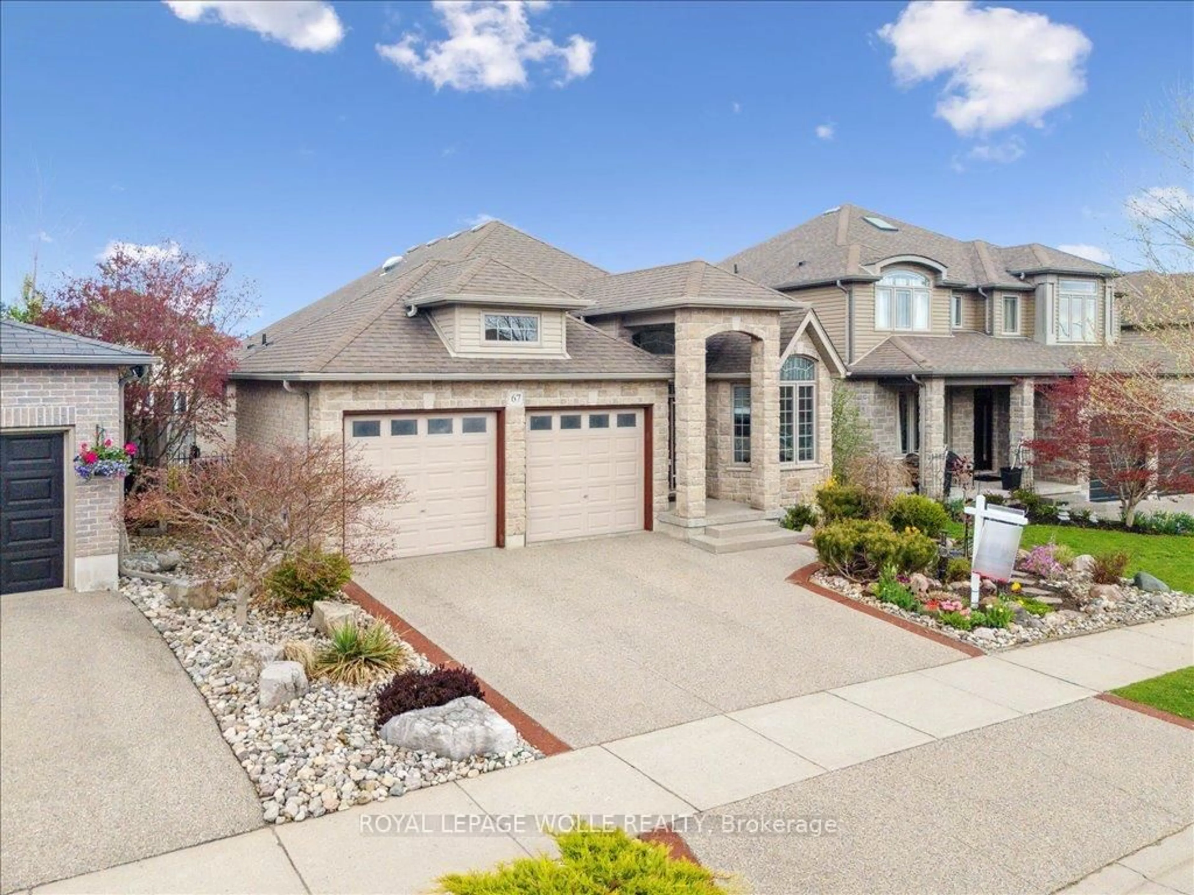 Home with brick exterior material, street for 67 East Tree Dr, Woolwich Ontario N0B 1M0