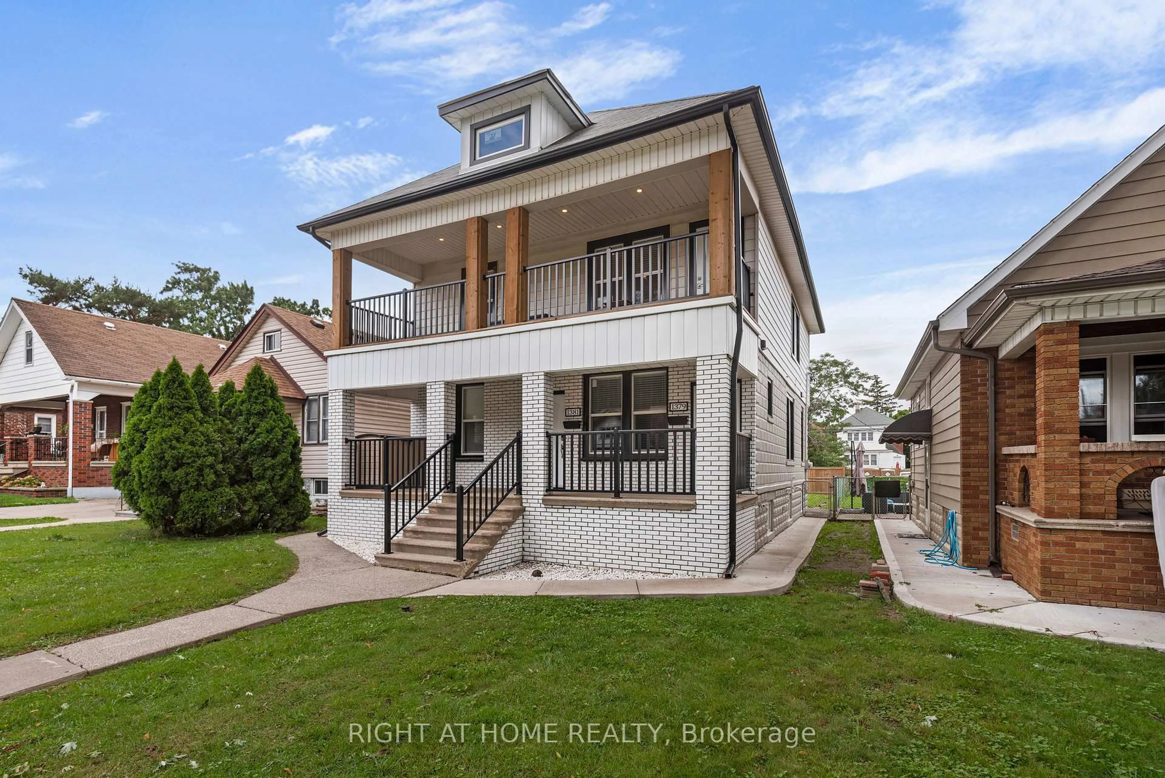 Home with brick exterior material, street for 1379-1381 Pierre Ave, Windsor Ontario N8X 4P2