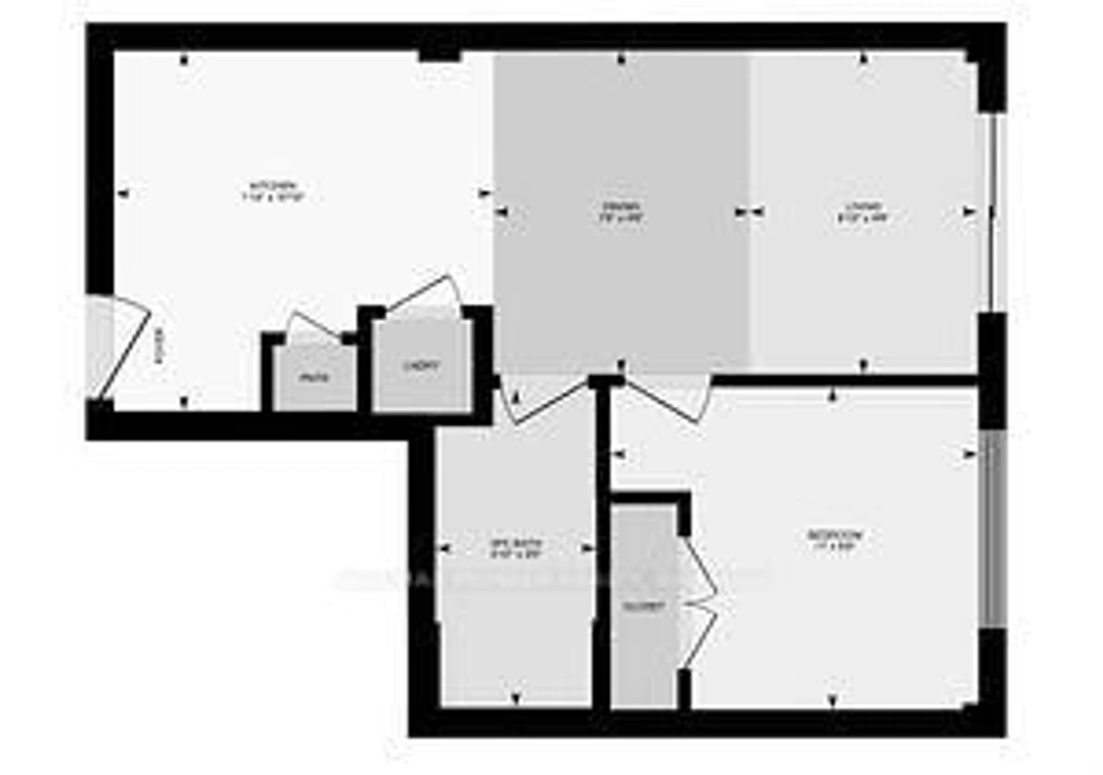Floor plan for 275 Larch St #G215, Waterloo Ontario N2L 3R2