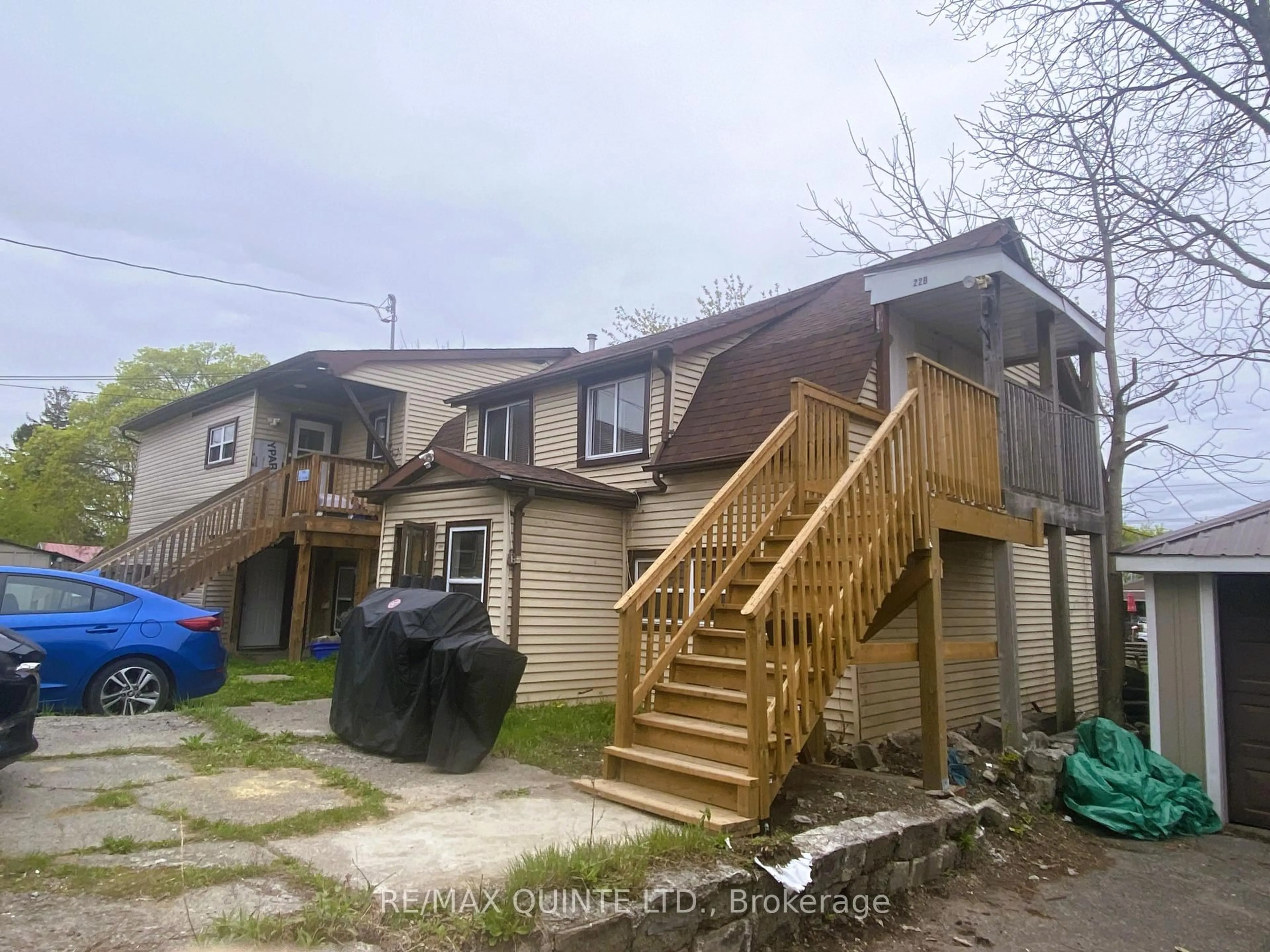 A pic from outside/outdoor area/front of a property/back of a property/a pic from drone, street for 22 MCCANN St, Quinte West Ontario K8V 1W1