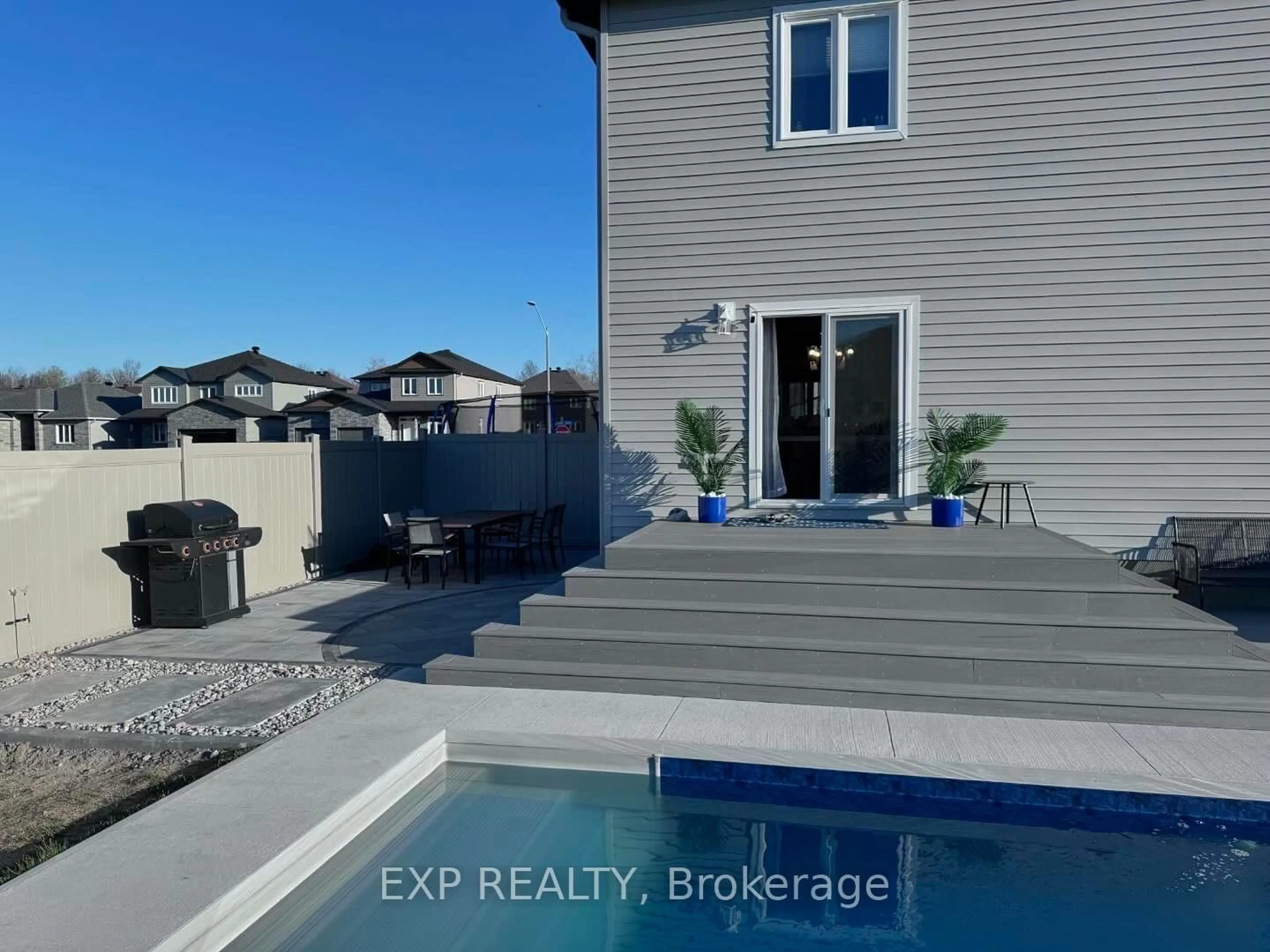 A pic from outside/outdoor area/front of a property/back of a property/a pic from drone, water/lake/river/ocean view for 223 Station Tr, Russell Ontario K4R 0C9