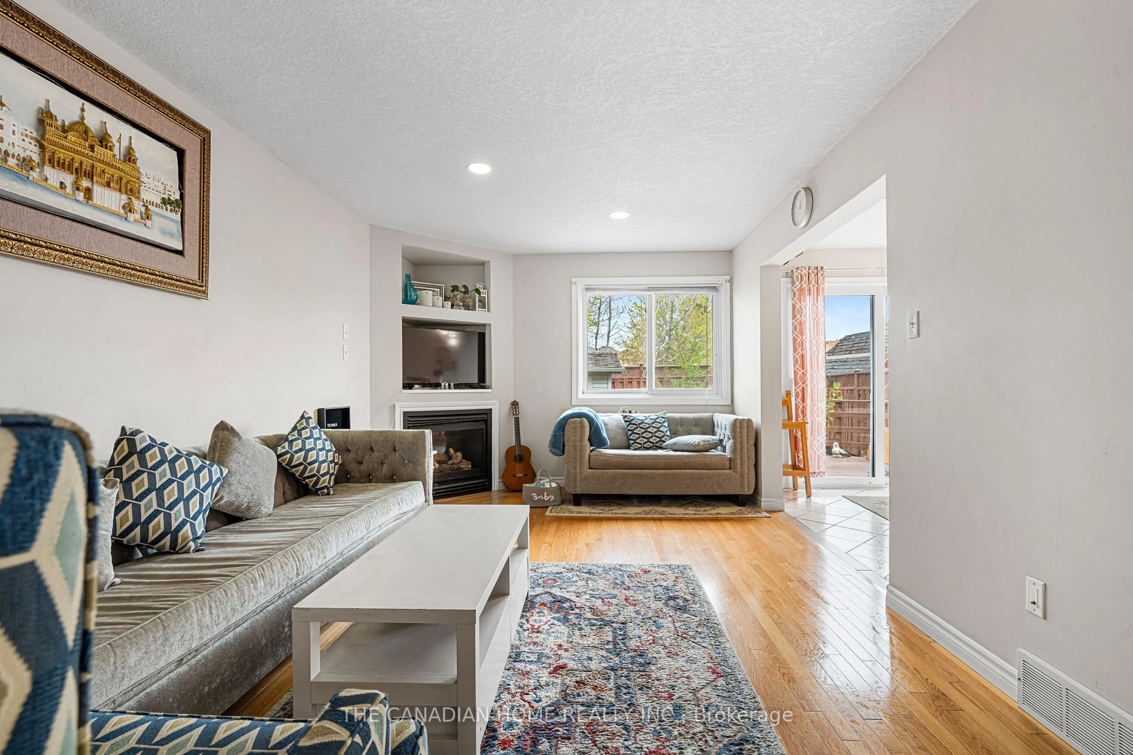 Living room with furniture, unknown for 14 Bush Clover Cres, Kitchener Ontario N2E 2P9