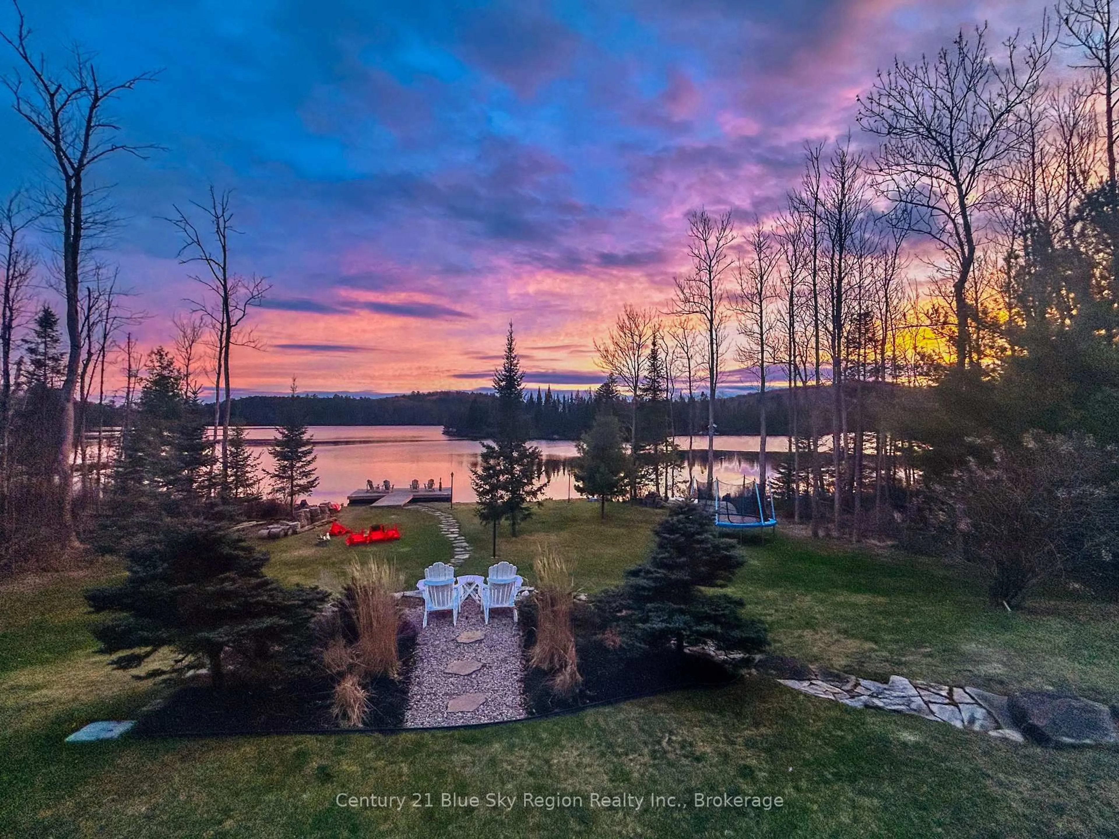 A pic from outside/outdoor area/front of a property/back of a property/a pic from drone, water/lake/river/ocean view for 2295 Northshore Rd, North Bay Ontario P1B 8G4