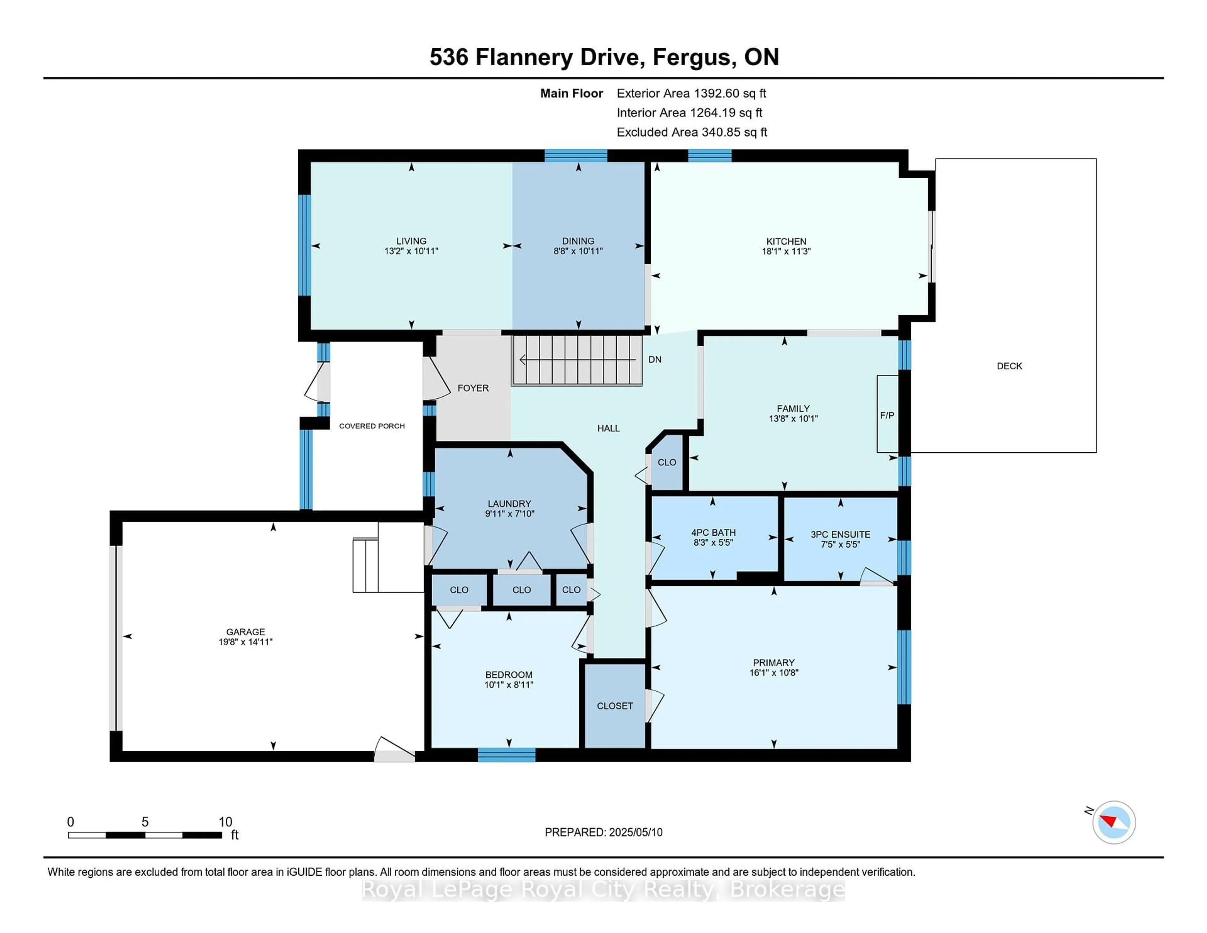 Floor plan for 536 Flannery Dr, Centre Wellington Ontario N1M 3P4
