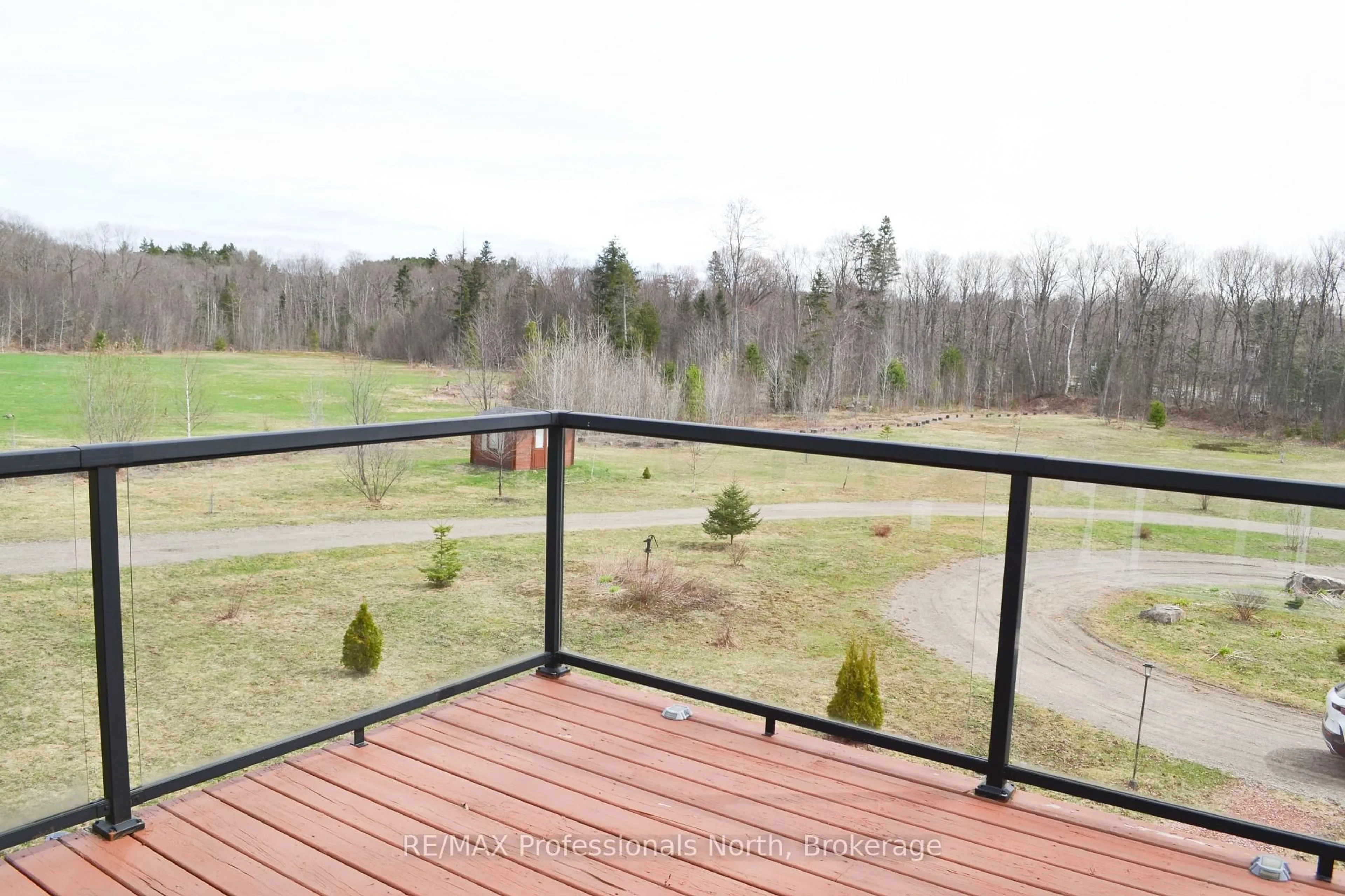 Balcony in the apartment, water/lake/river/ocean view for 4043 Highway 60 N/A, Algonquin Highlands Ontario P0A 1H0