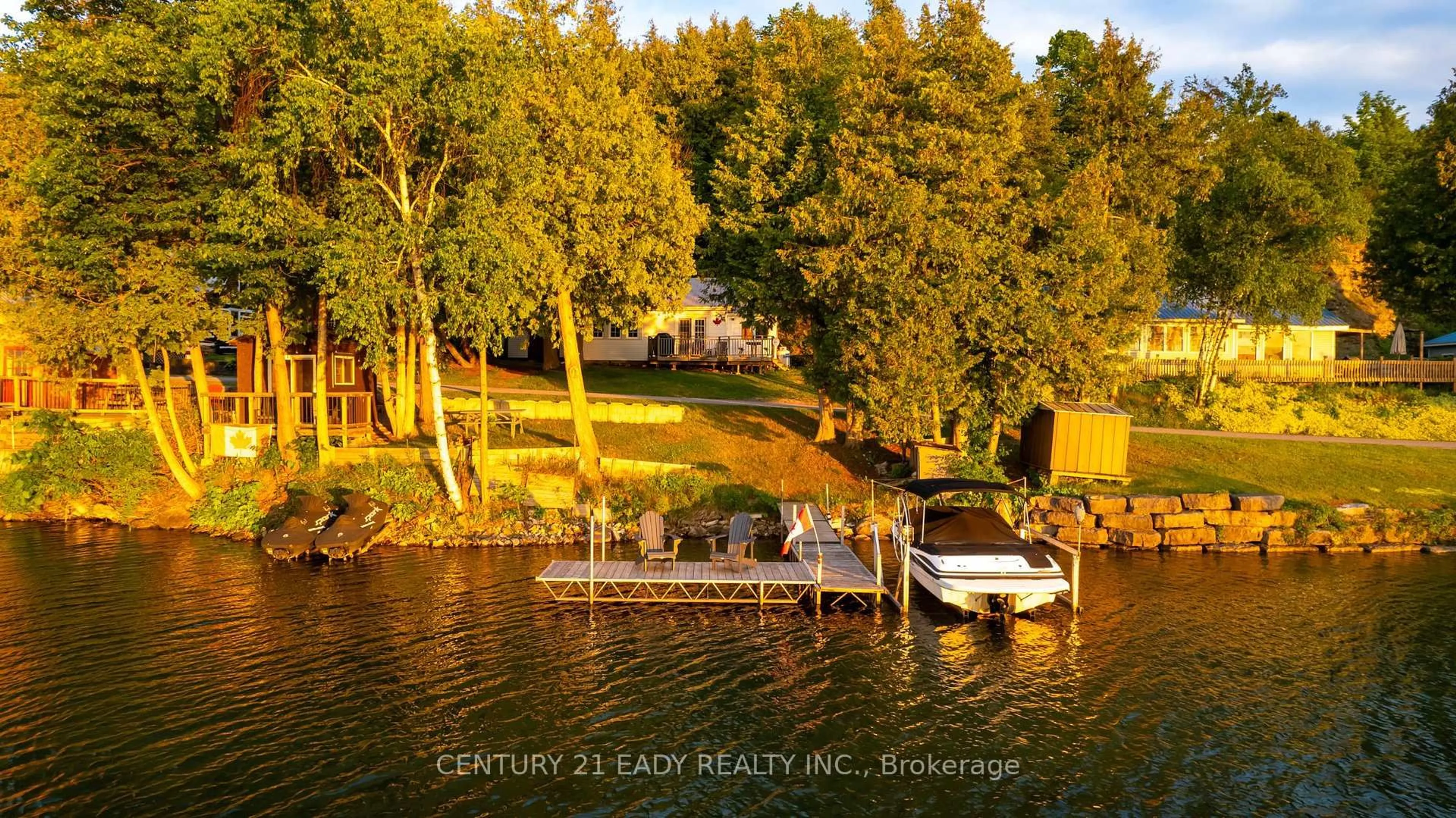 A pic from outside/outdoor area/front of a property/back of a property/a pic from drone, water/lake/river/ocean view for 769 Lake Clear Rd, Eganville Ontario K0J 1T0