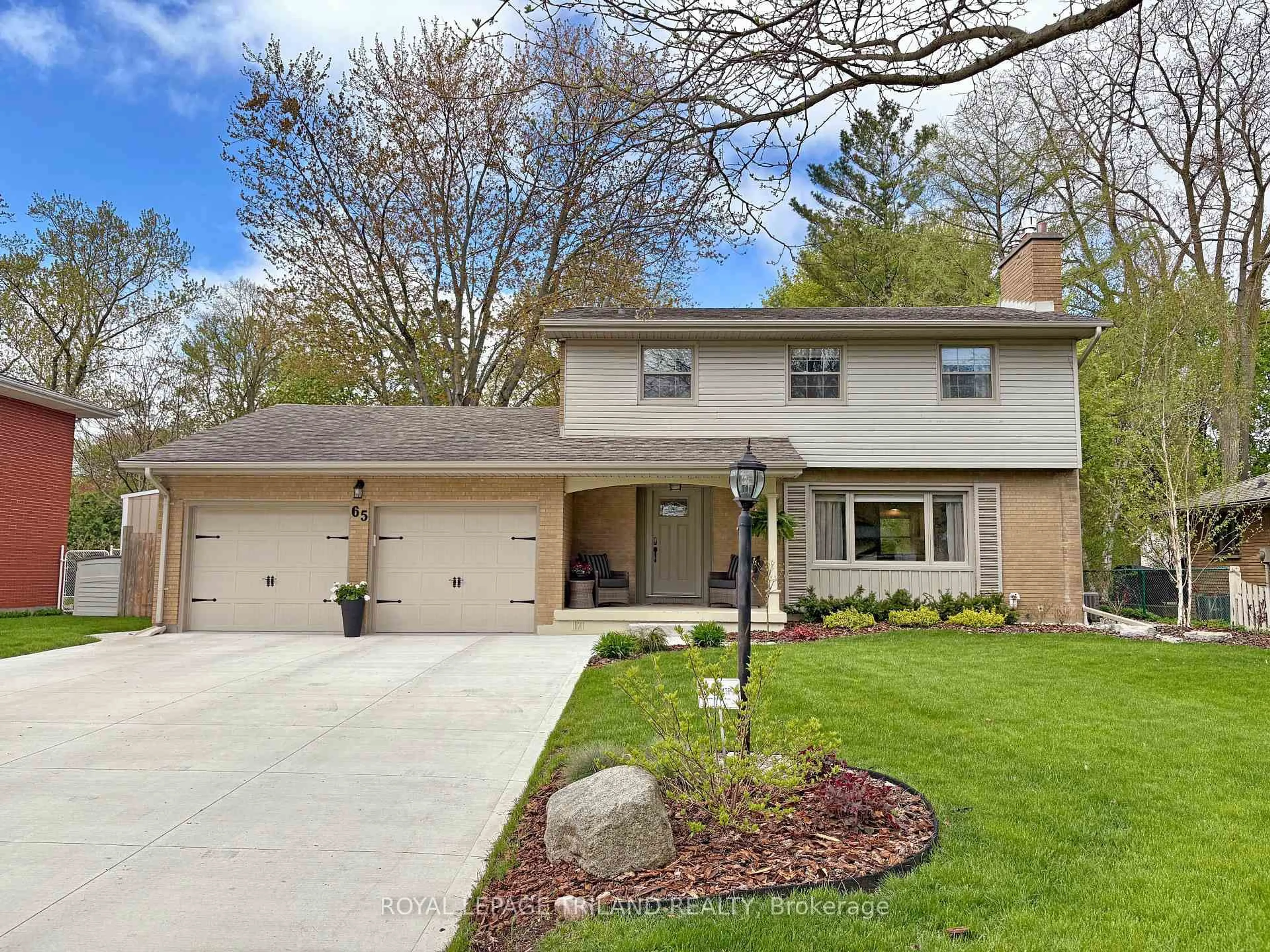 Home with brick exterior material, street for 65 Radcliffe Cres, London North Ontario N6H 3X3
