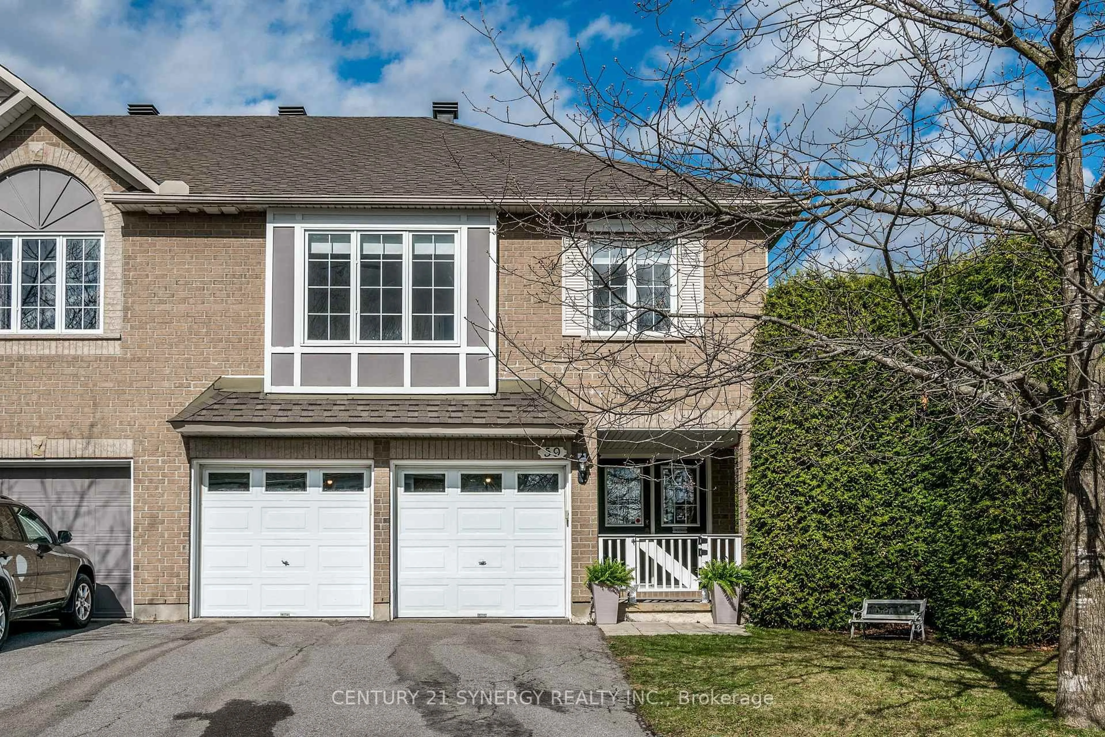Home with vinyl exterior material, street for 59 Macassa Circ, Ottawa Ontario K2T 1J8