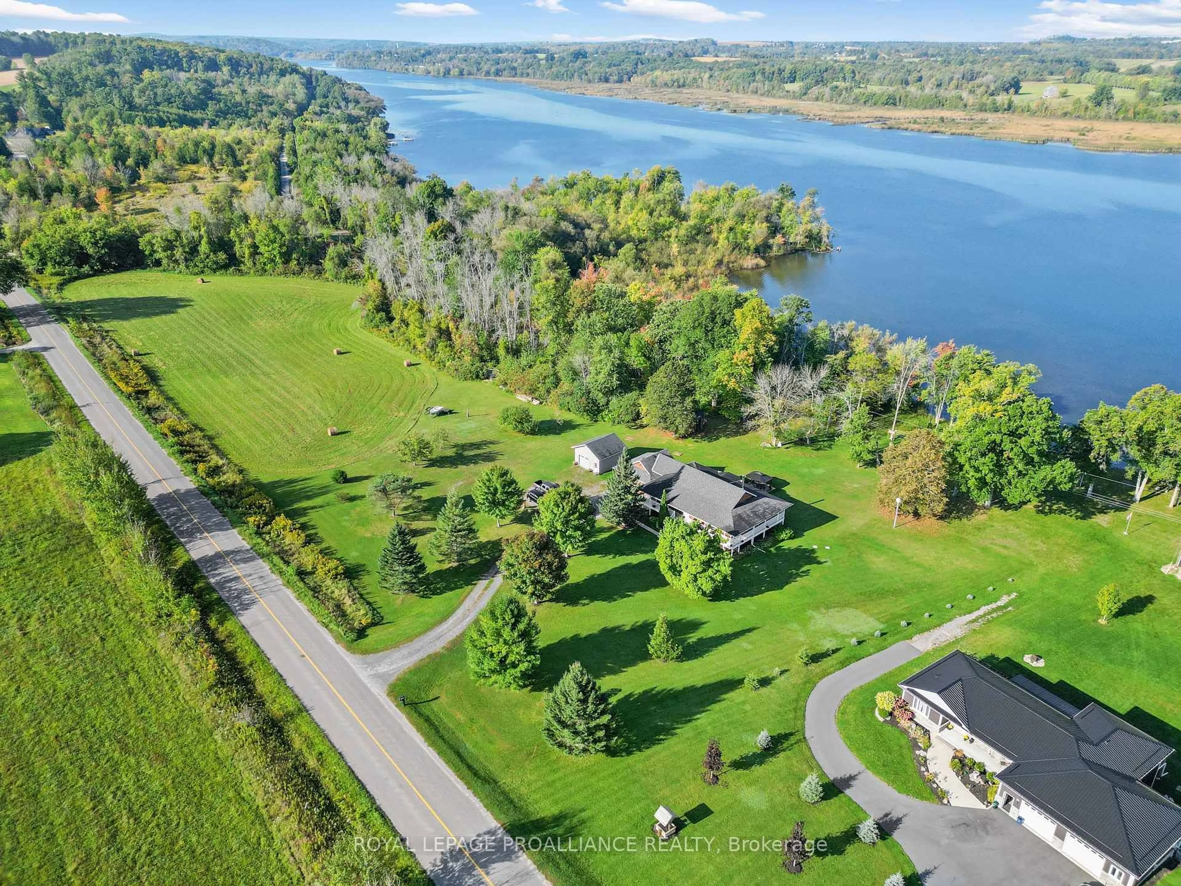 A pic from outside/outdoor area/front of a property/back of a property/a pic from drone, water/lake/river/ocean view for 236 Friendly Acres Rd, Trent Hills Ontario K0L 1Y0