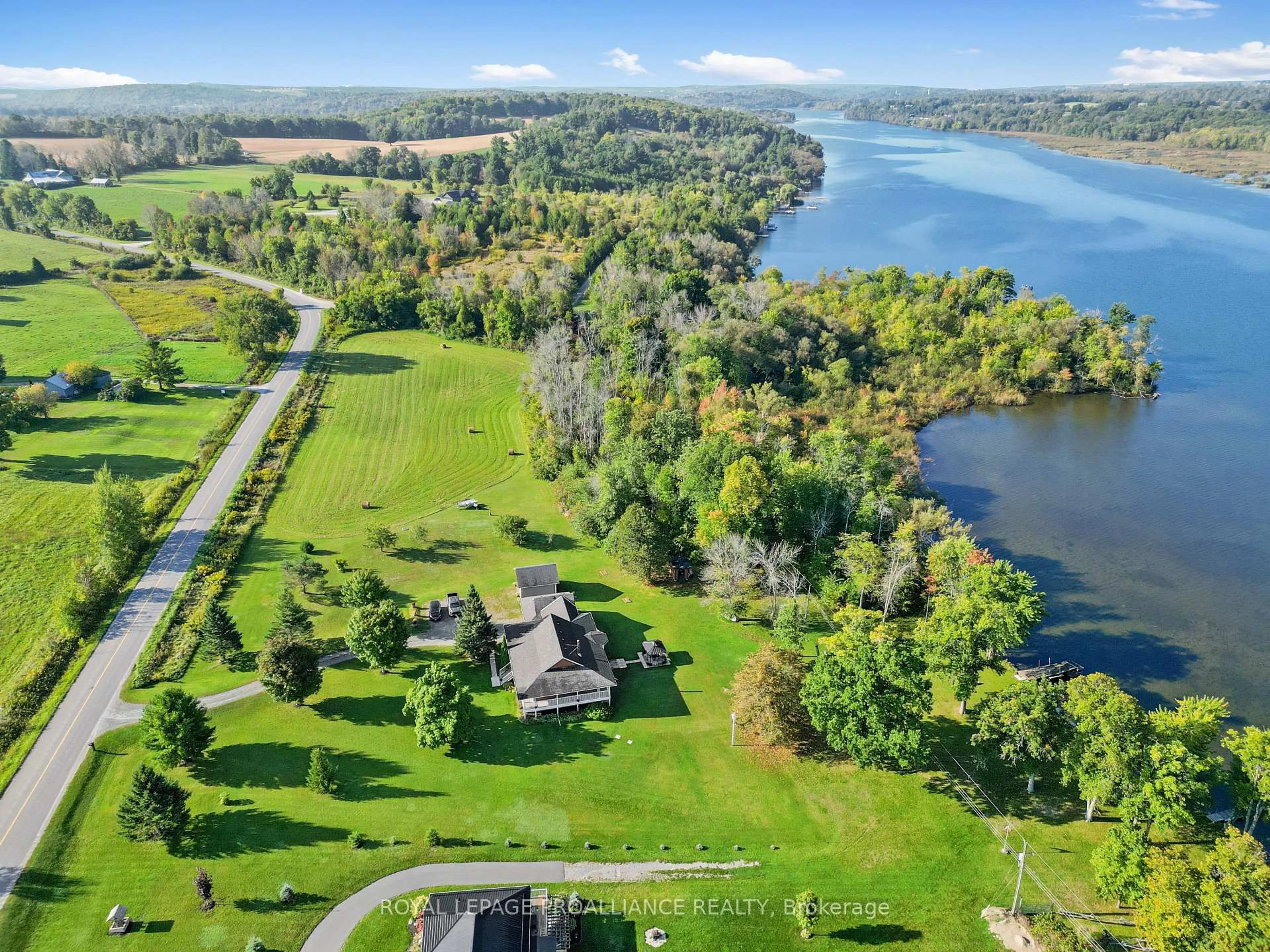 A pic from outside/outdoor area/front of a property/back of a property/a pic from drone, water/lake/river/ocean view for 236 Friendly Acres Rd, Trent Hills Ontario K0L 1Y0