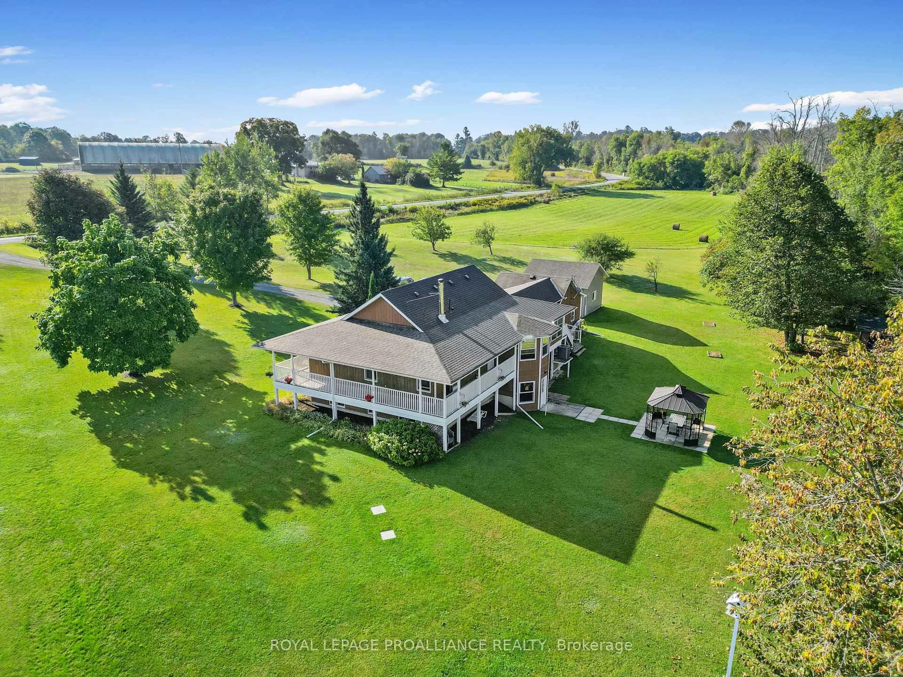 A pic from outside/outdoor area/front of a property/back of a property/a pic from drone, water/lake/river/ocean view for 236 Friendly Acres Rd, Trent Hills Ontario K0L 1Y0