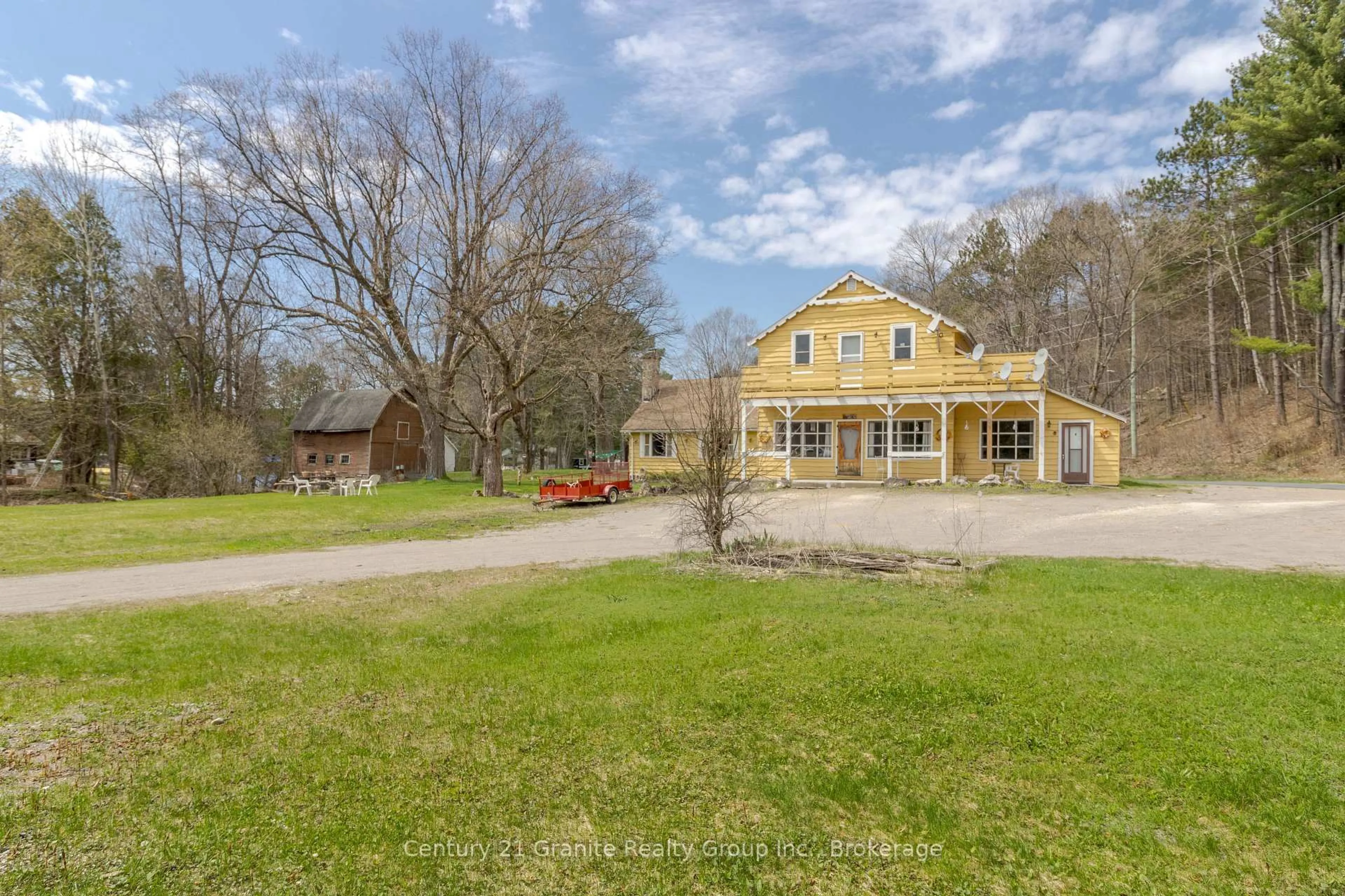 A pic from outside/outdoor area/front of a property/back of a property/a pic from drone, unknown for 9271 Highway 118 N/A, Minden Hills Ontario K0M 2K0