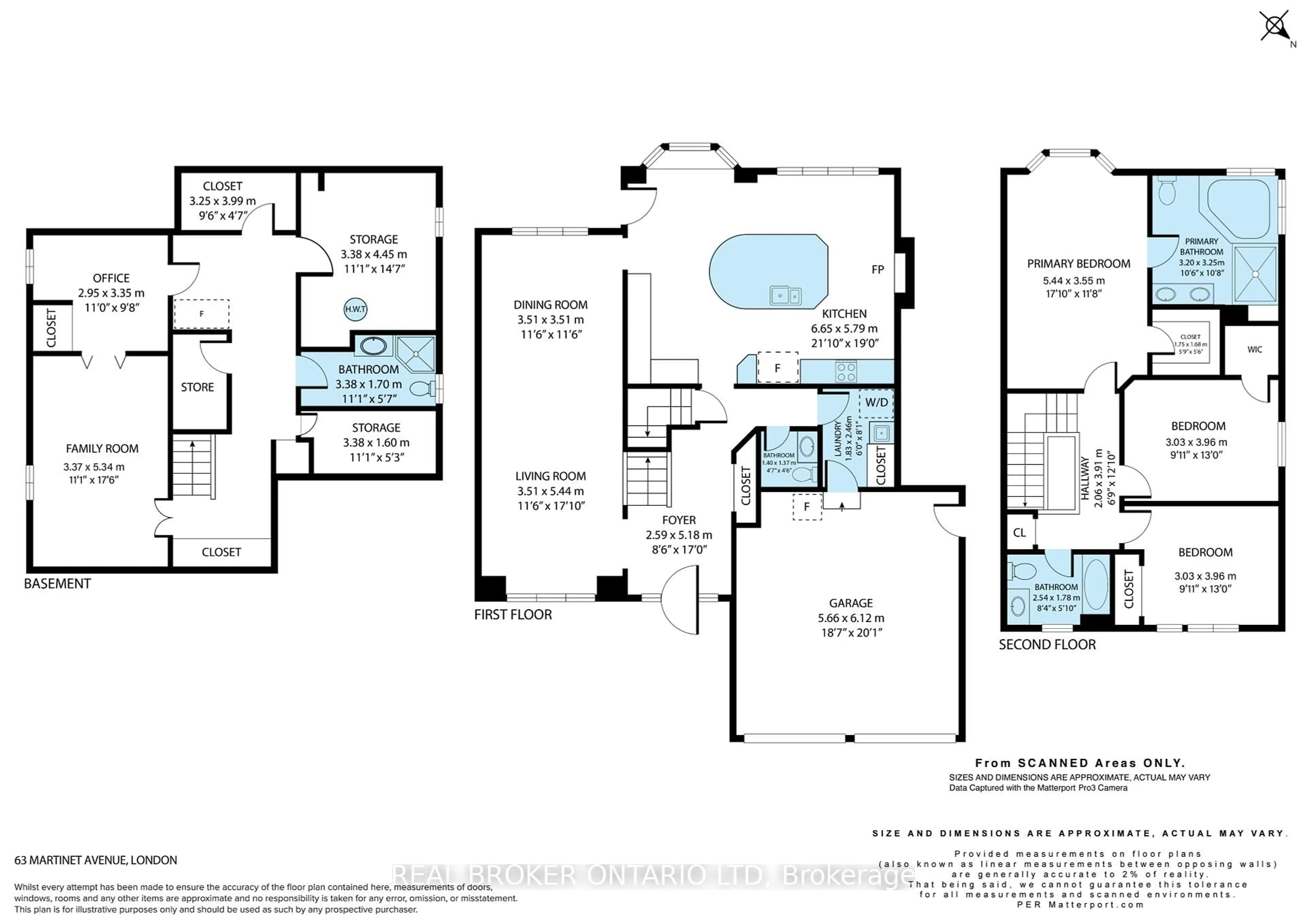 Floor plan for 63 Martinet Ave, London East Ontario N5V 4B7