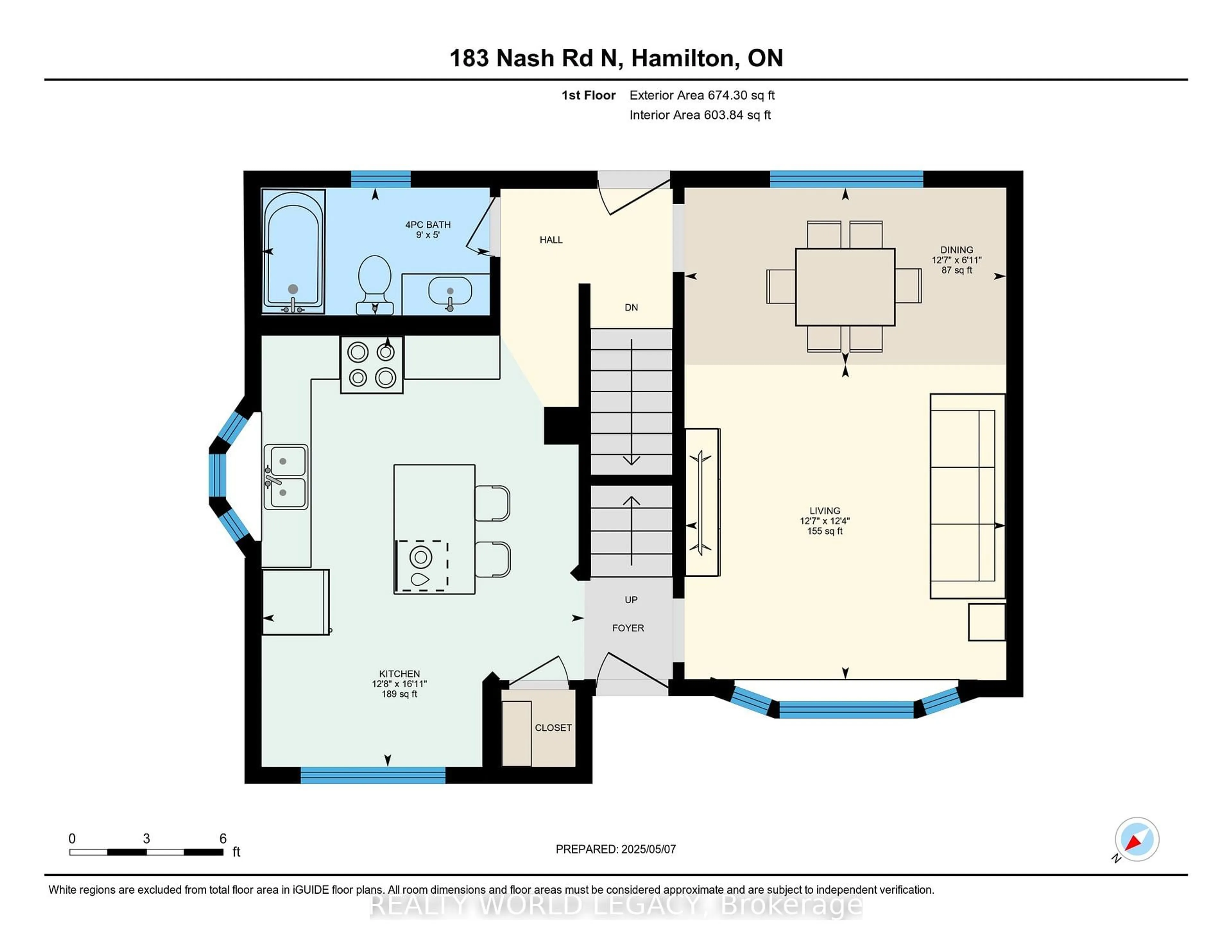 Floor plan for 183 Nash Rd, Hamilton Ontario L8H 2P8
