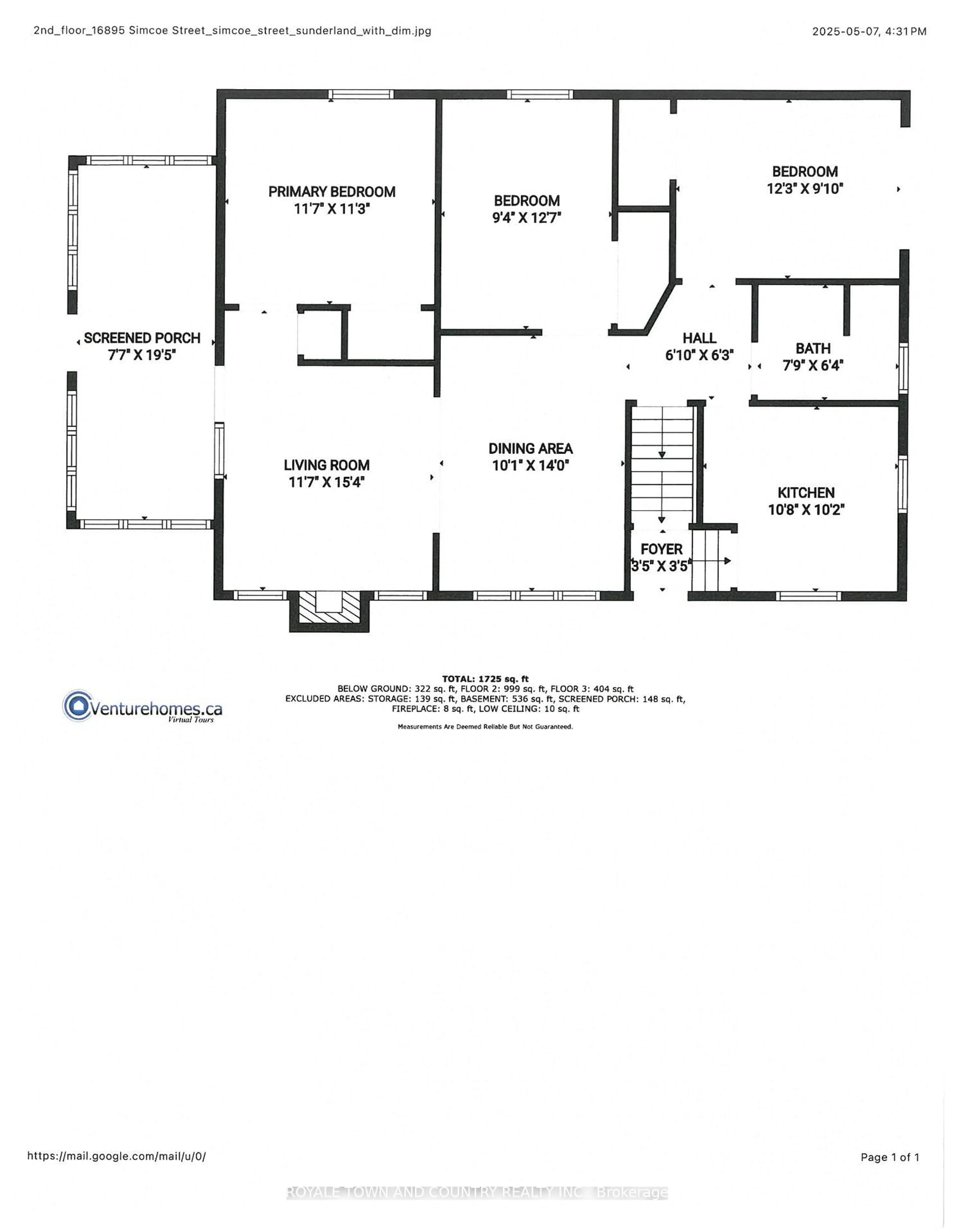 Floor plan for 16895 Simcoe St, Kawartha Lakes Ontario K0M 2J0
