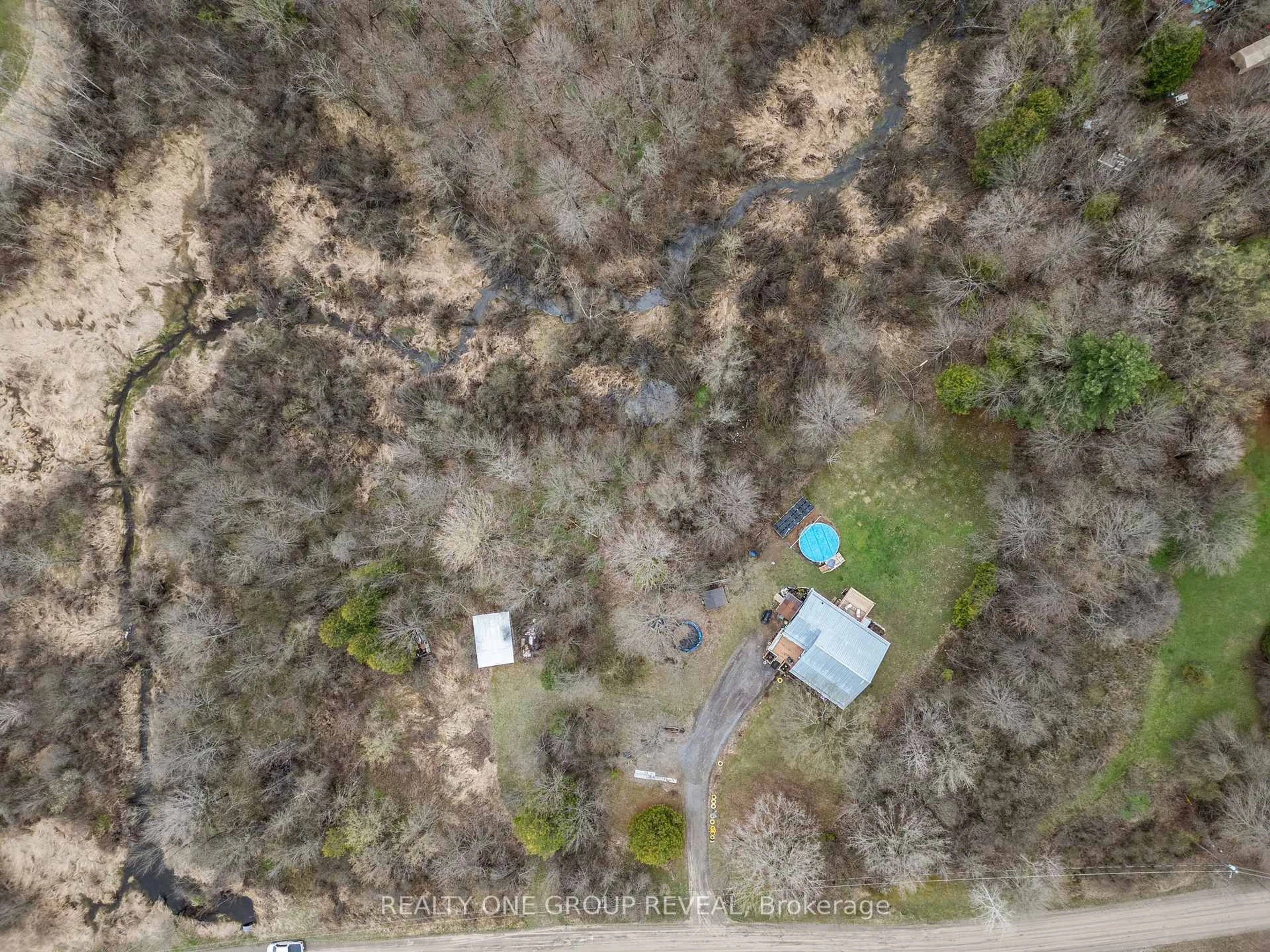 A pic from outside/outdoor area/front of a property/back of a property/a pic from drone, forest/trees view for 364 Tannery Rd, Madoc Ontario K0K 2K0