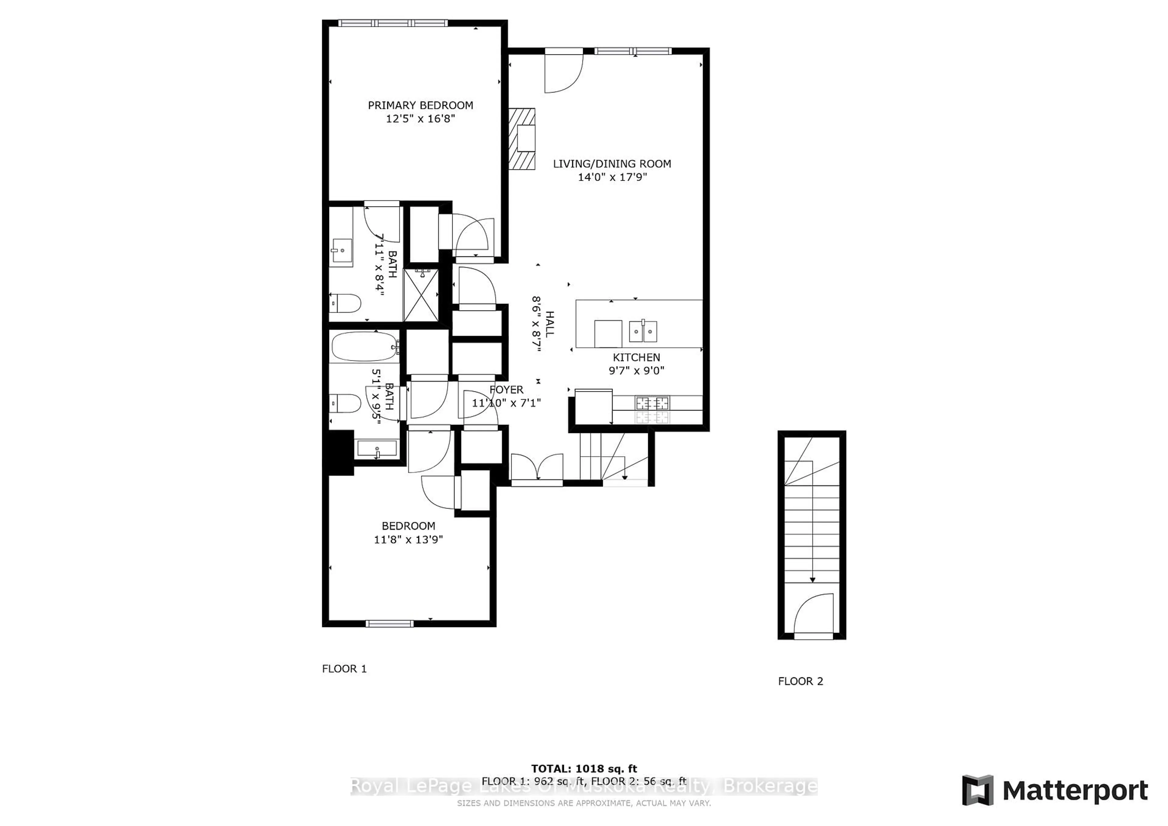 Floor plan for 3 TREE TOPS Lane #102, Huntsville Ontario P1H 0B8